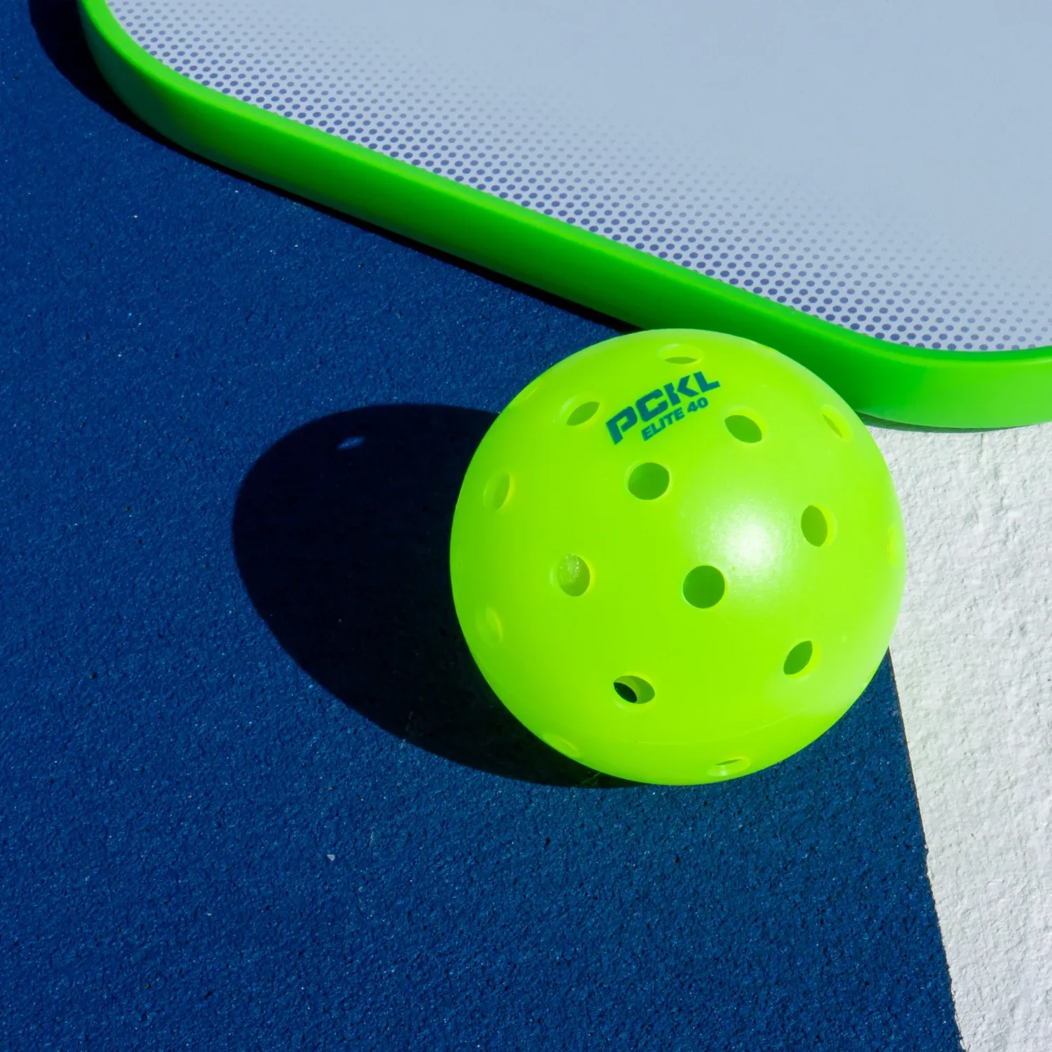 PCKL Pickleball Elite 40 Pickleballs - Neon Green 50 Pack