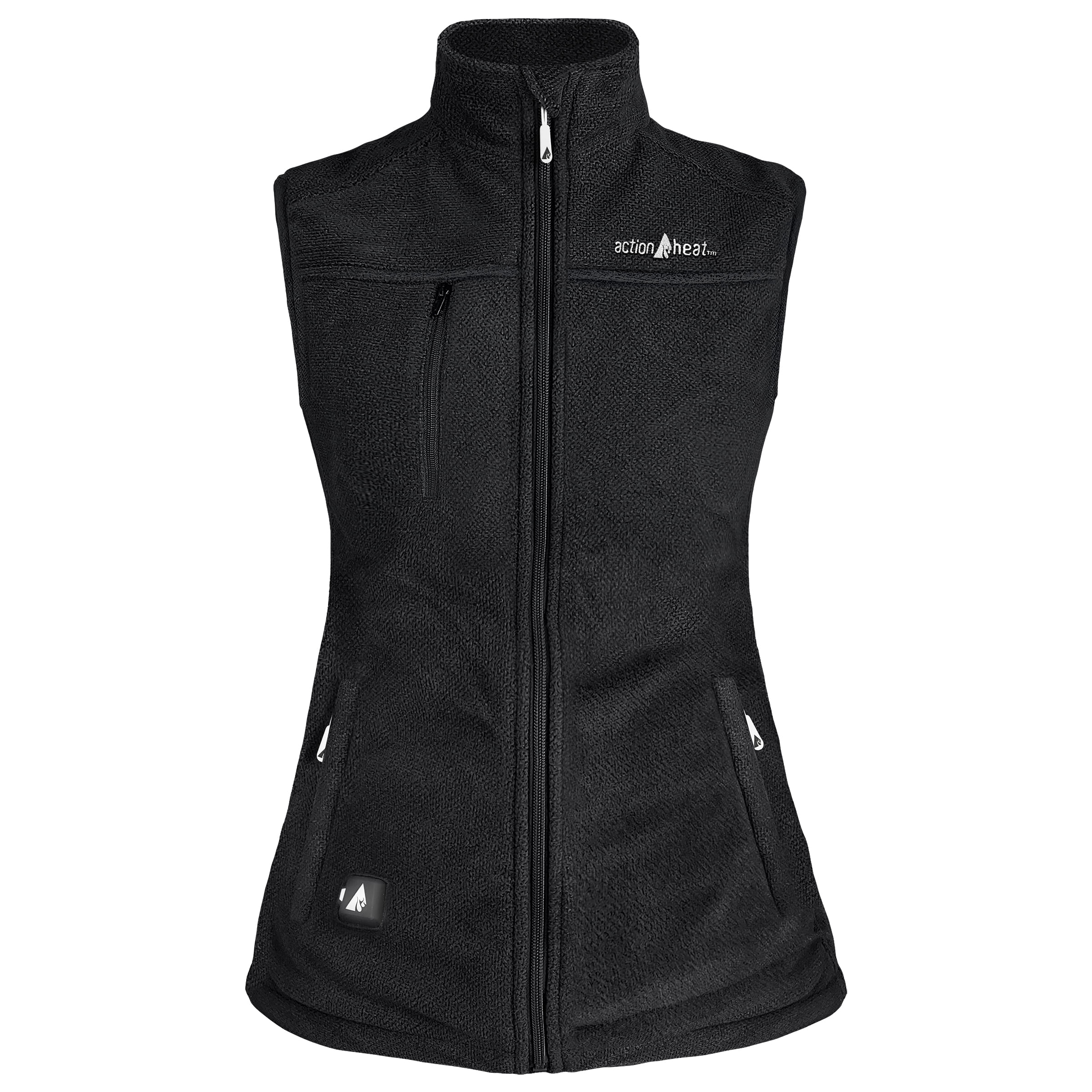 ActionHeat 5V Battery Heated Performance Fleece Vest - Women's - Black XS