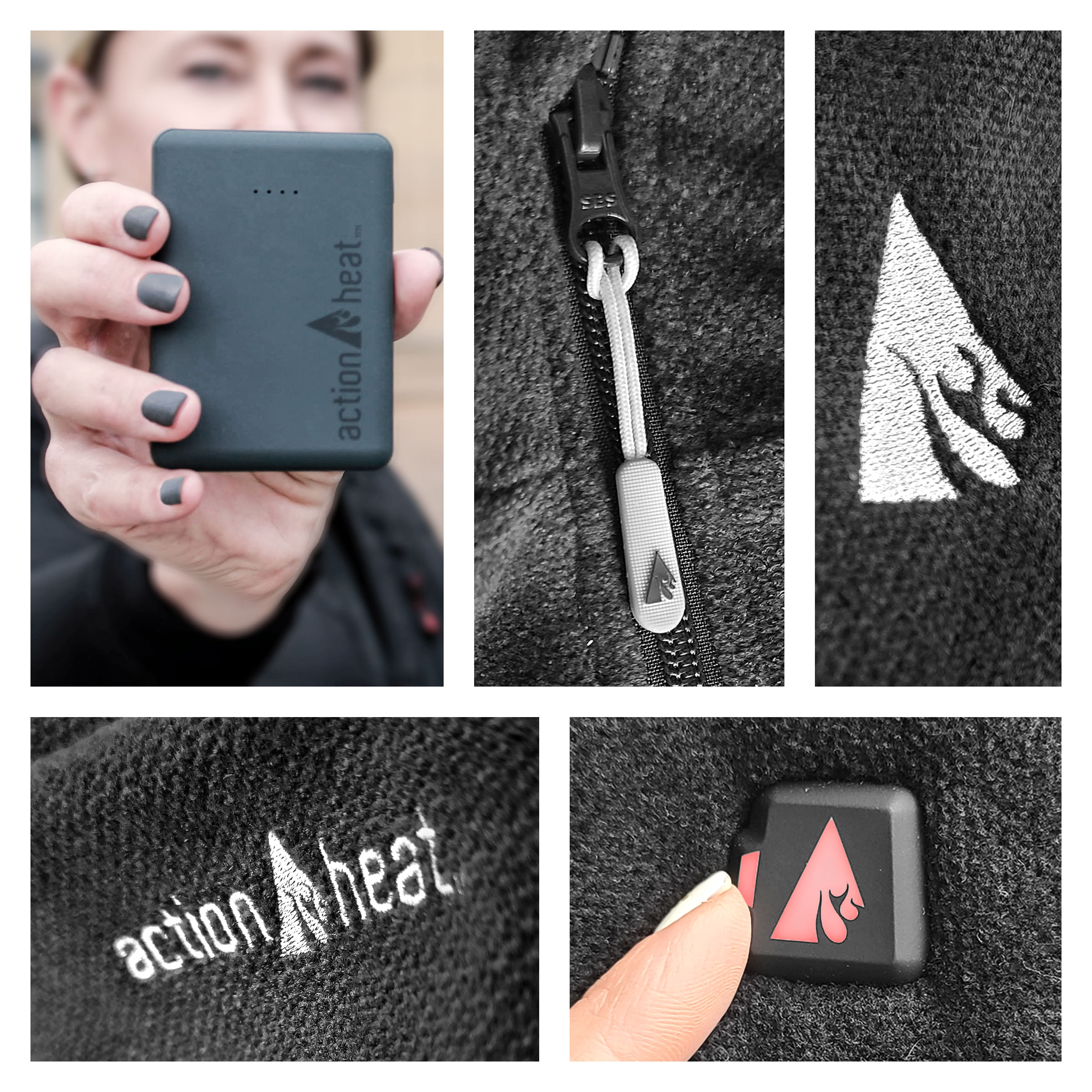 ActionHeat 5V Battery Heated Performance Fleece Vest - Women's - Black XS