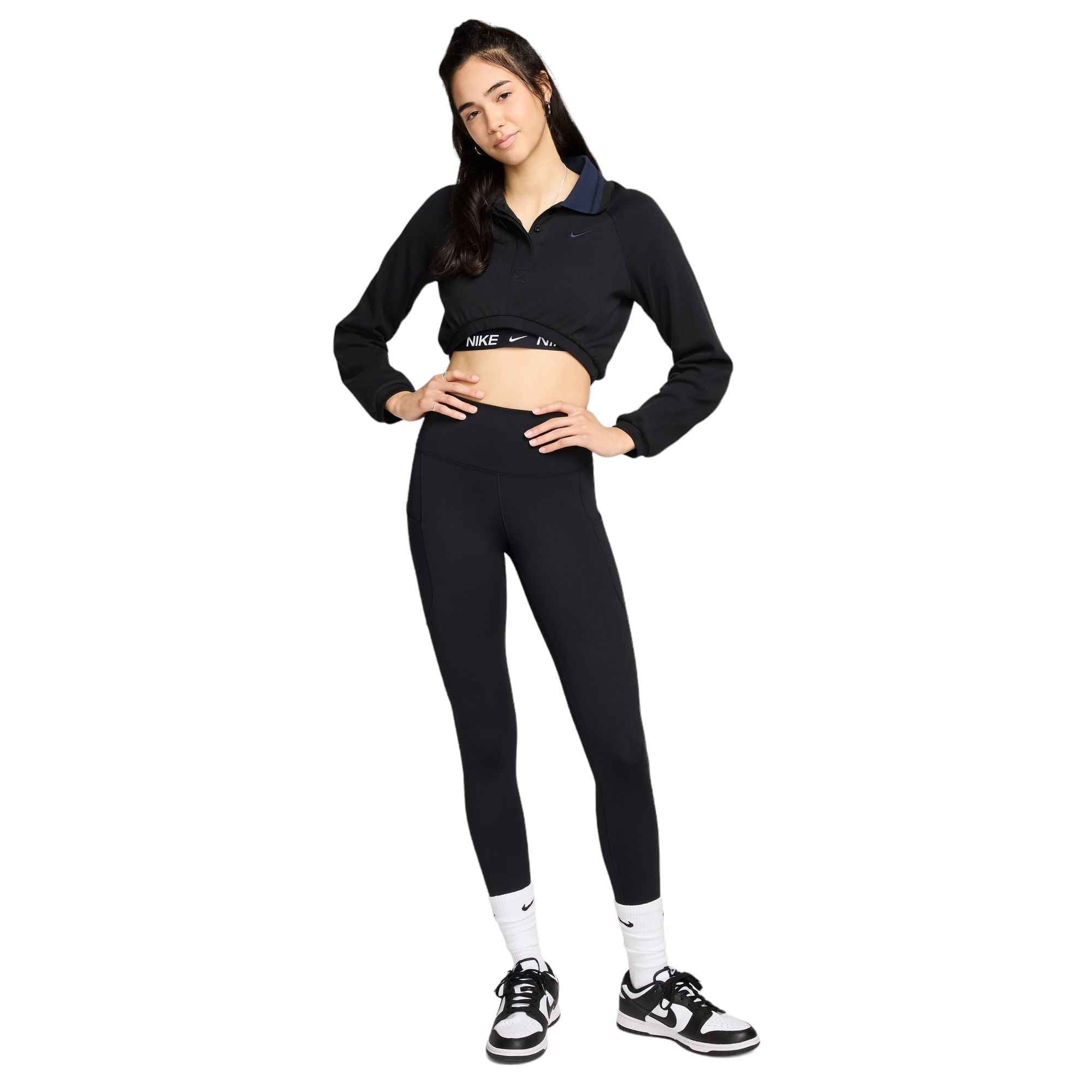Nike One High-Waisted 7/8 Leggings with pockets - Women's - Als.com