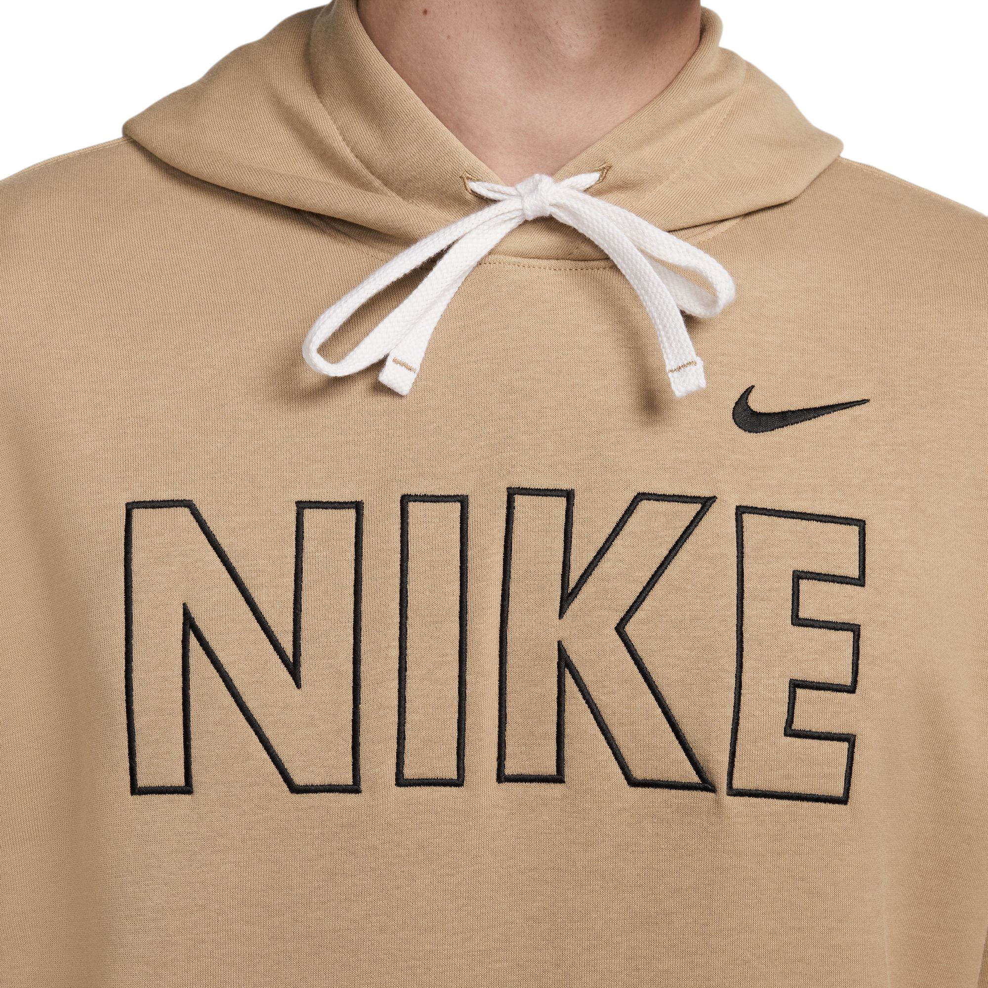 Nike Sportswear Club Fleece Pullover Hoodie Men s Khaki Black XL