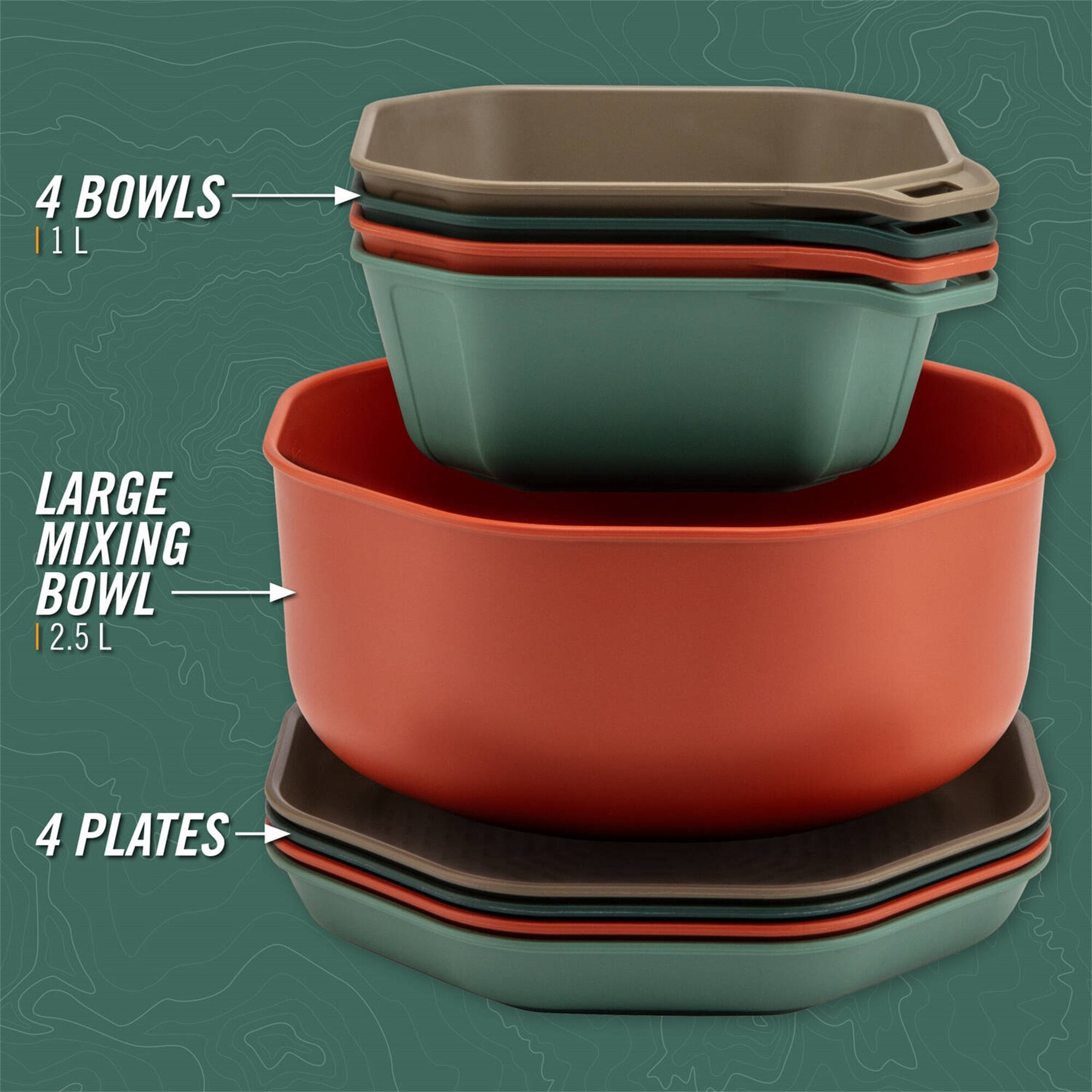 Gerber Compleat Tableware Set - 9 Piece - Multi Color