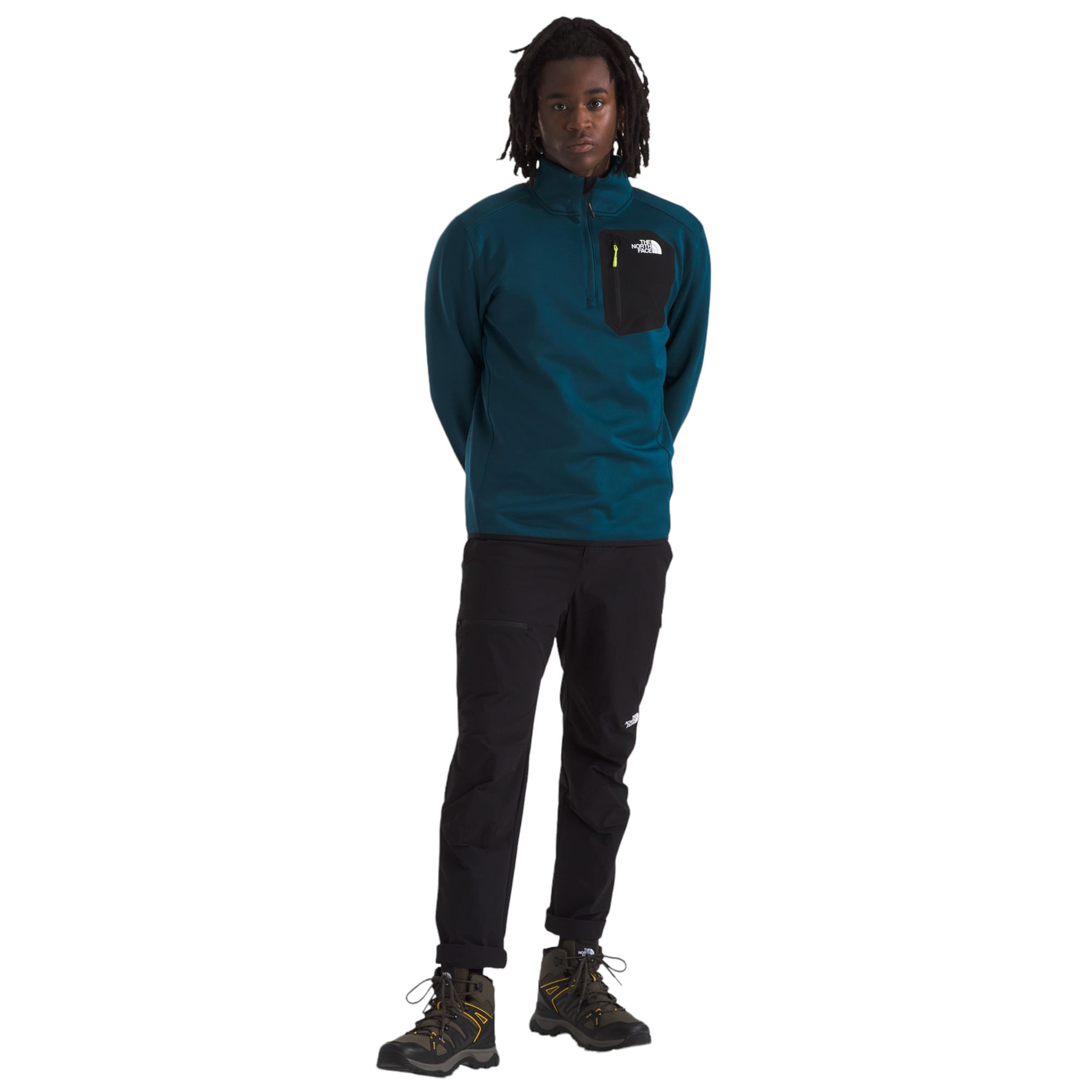 The North Face Crest 1/4 Zip Fleece - Men's - Als.com