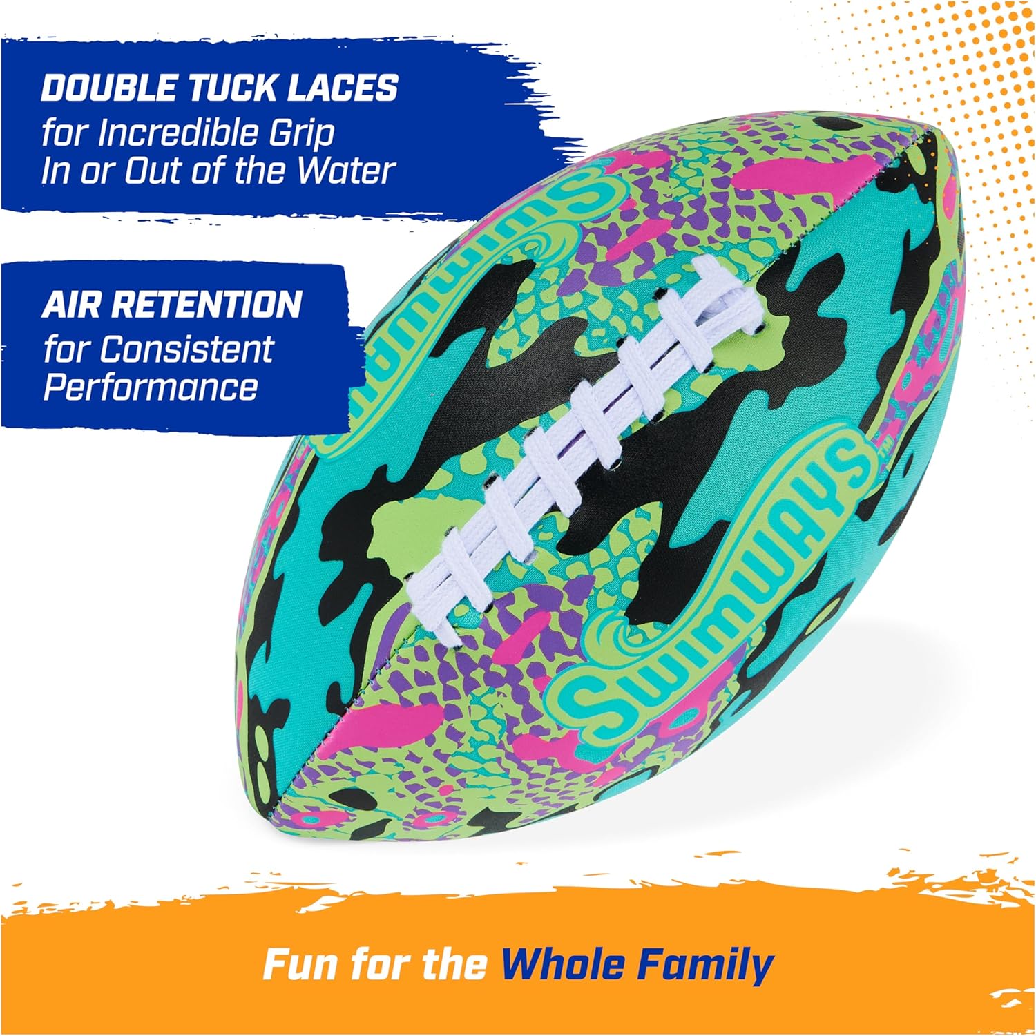 SwimWays Hydro Rookie Football - Green 6"