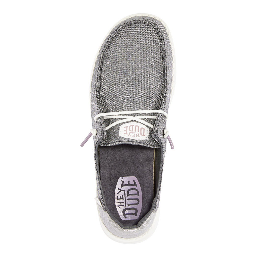 Wendy Youth Metallic Sparkle Slip On Shoes | HEYDUDE