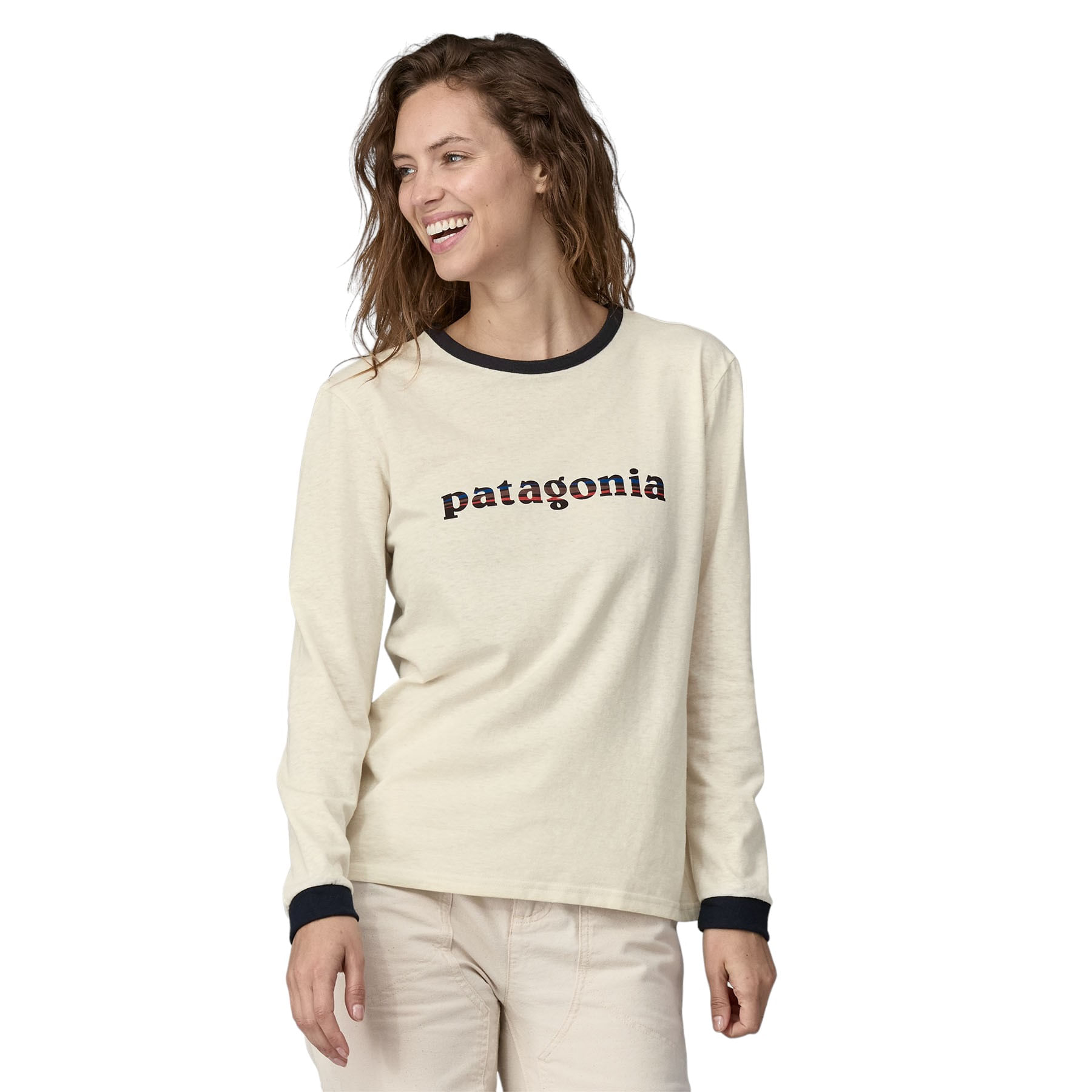 ★Patagonia 73 Text Logo Long-Sleeve Responsibili 関税込★ Patagonia Long Sleeved '73 Text Logo Responsibili-Tee