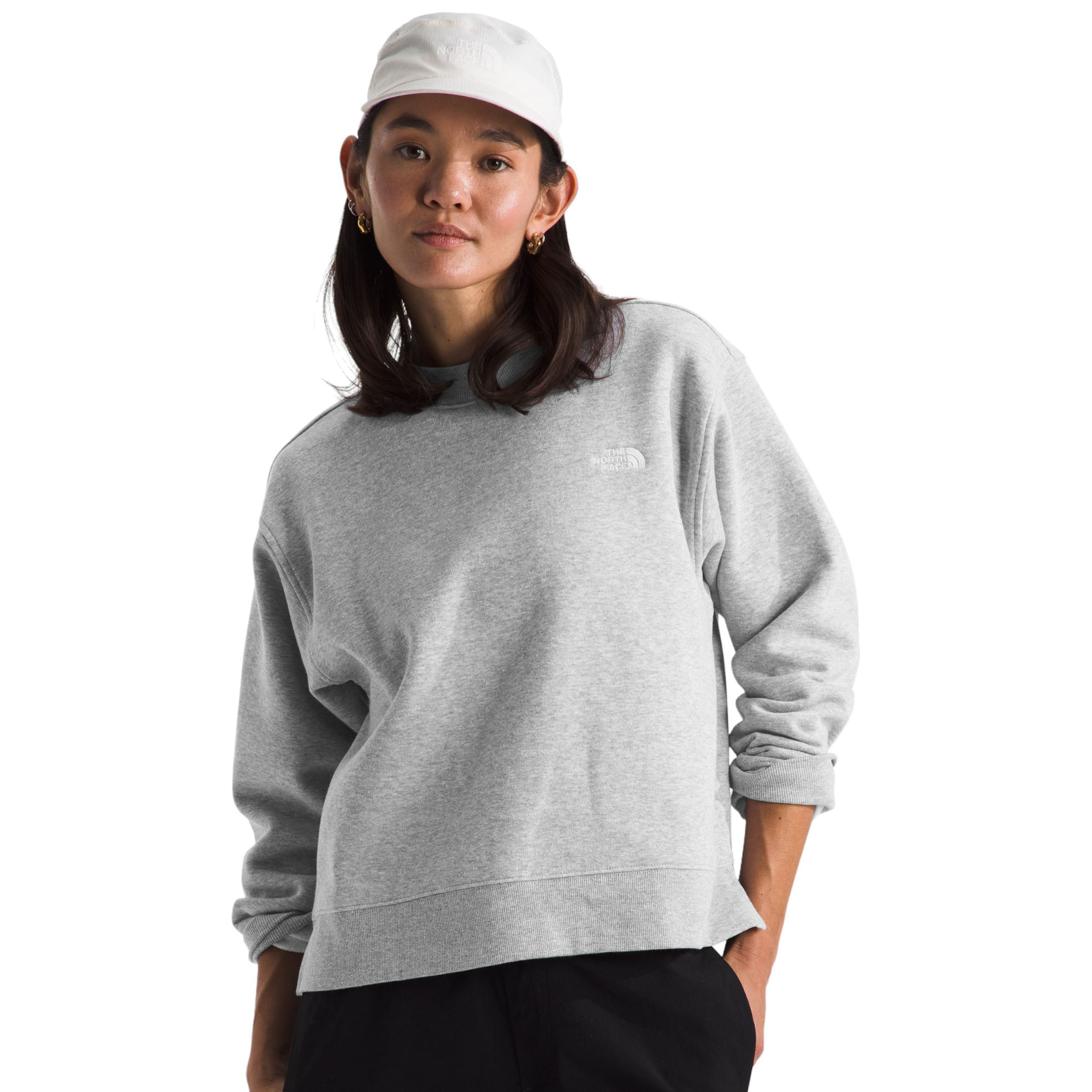 The-North-Face-Evolution-Fleece-Top---Women-s-TNF-Light-Grey-Heather