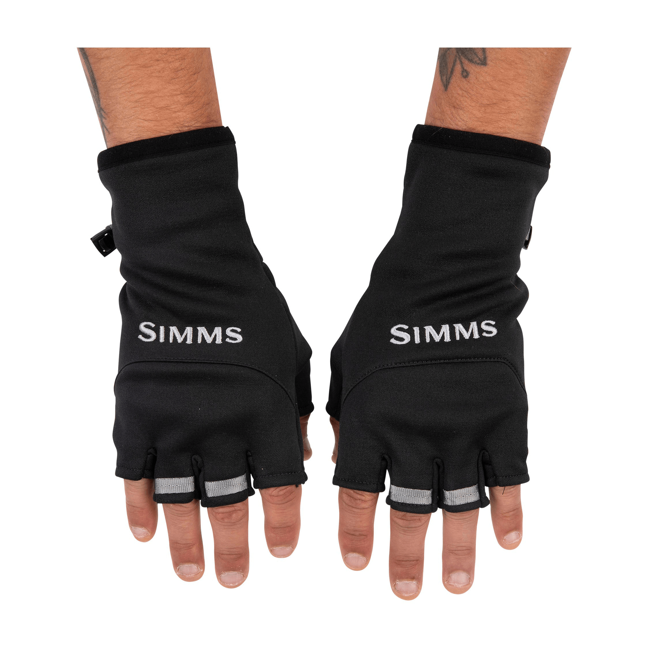 Simms Freestone Half-finger Glove - Black L