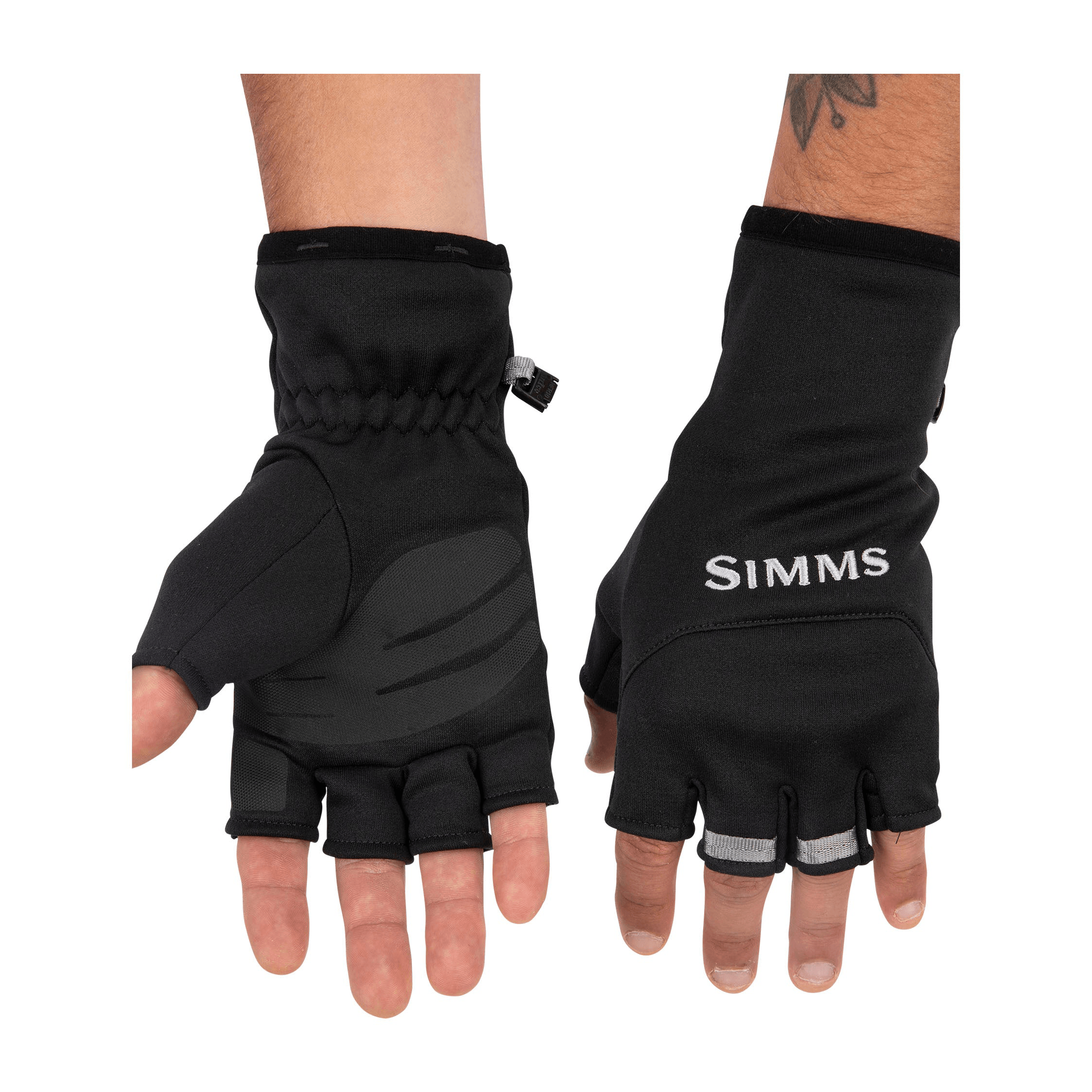 Simms Freestone Half-finger Glove - Black L