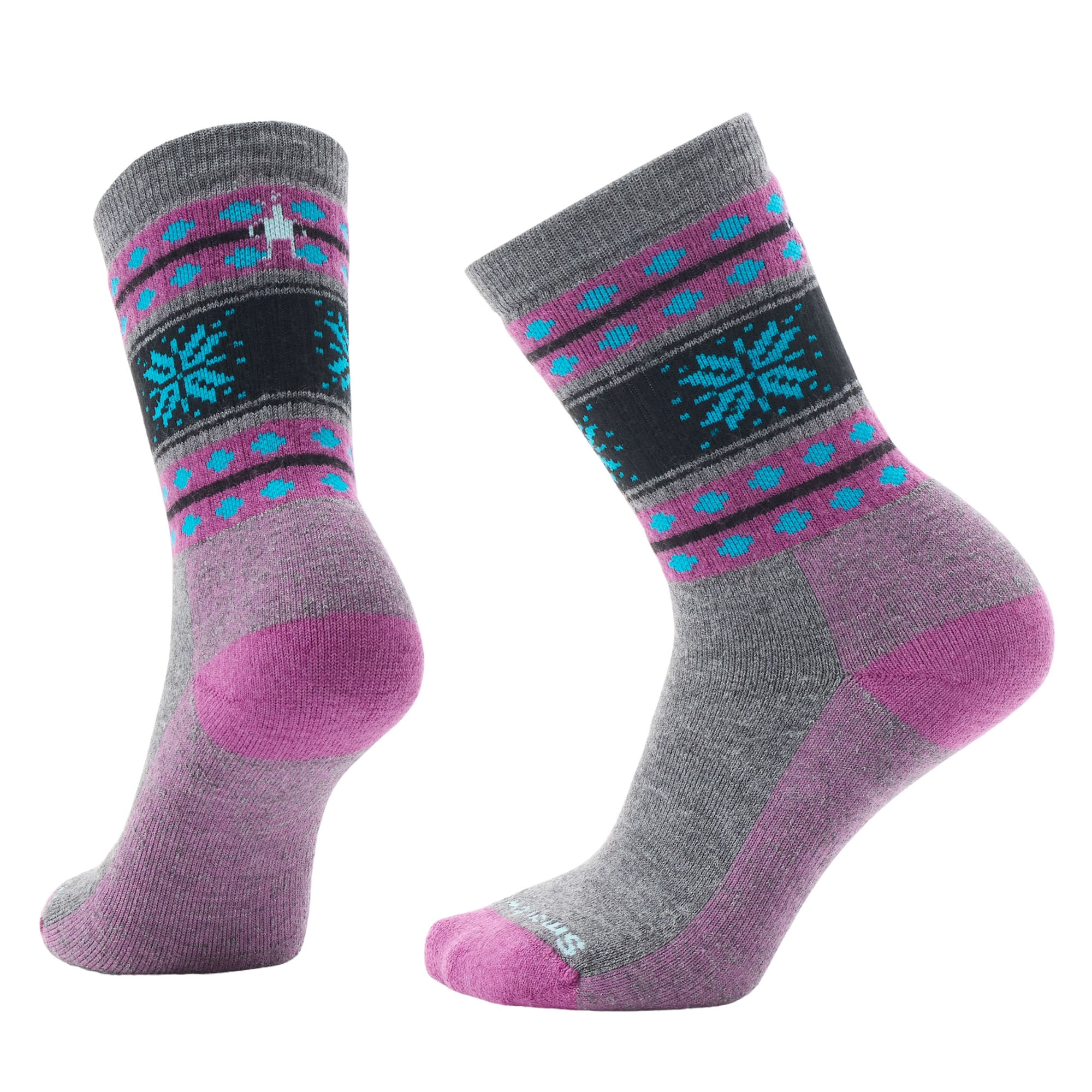 SMARTW-EVRYDY-SNWFLKE-DRM-CREW-SOCKS-Medium-Gray