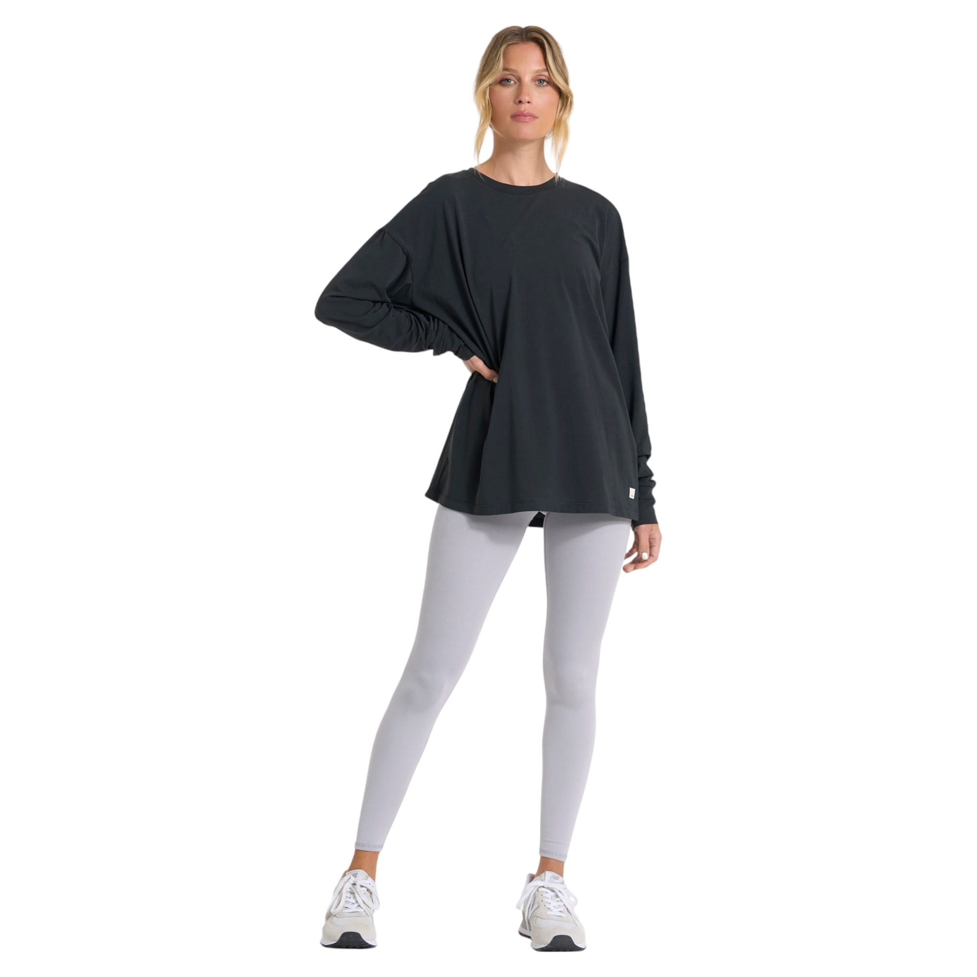 Vuori Feather Long Sleeve T-Shirt - Women's - Washed Black XS