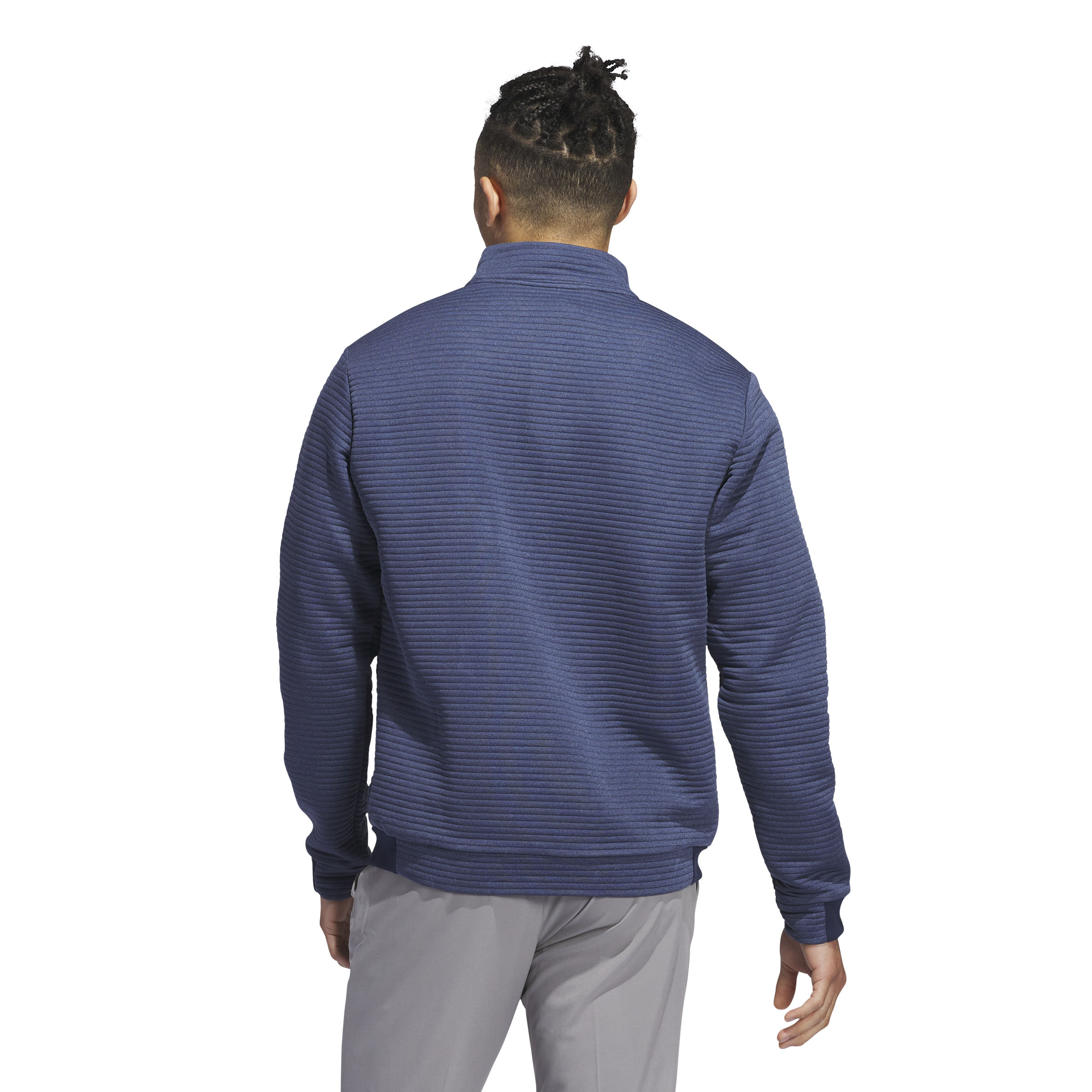 adidas ULT365 DWR Textured 1/4 Zip Golf Pullover - Navy