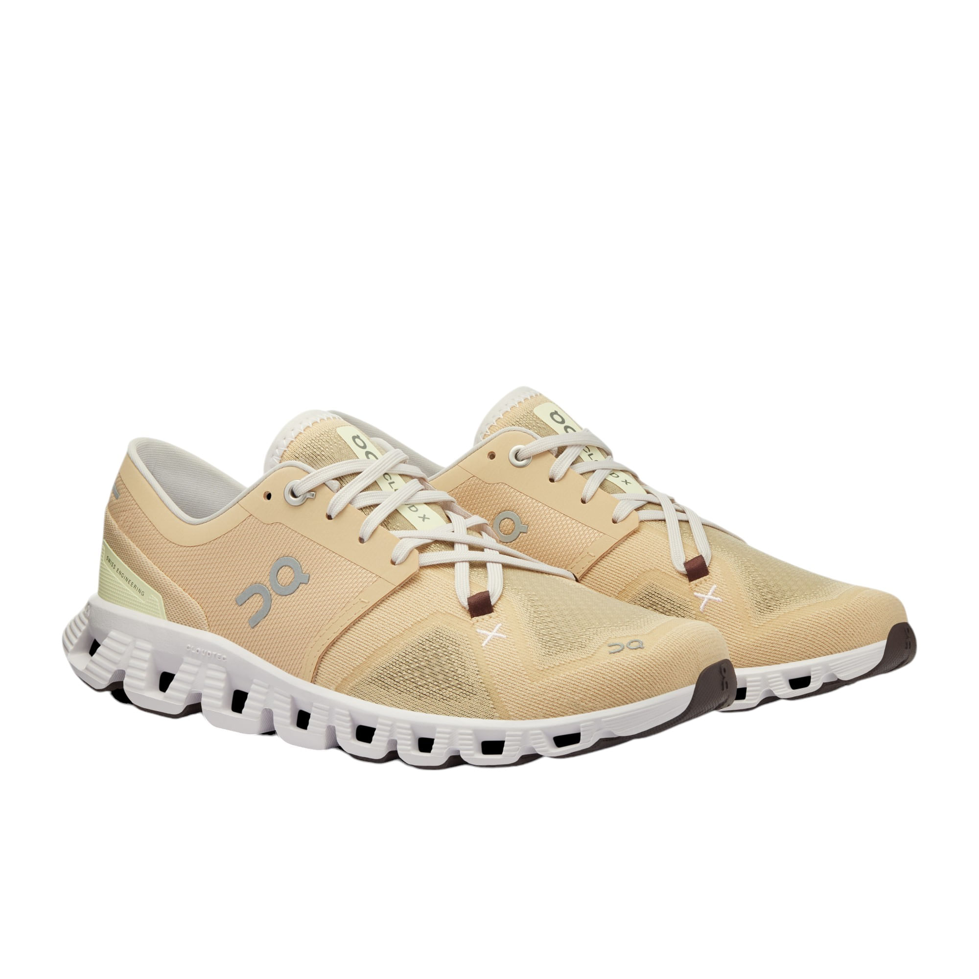 On-Cloud-X-3-Running-Shoe---Women-s-Savannah---Frost