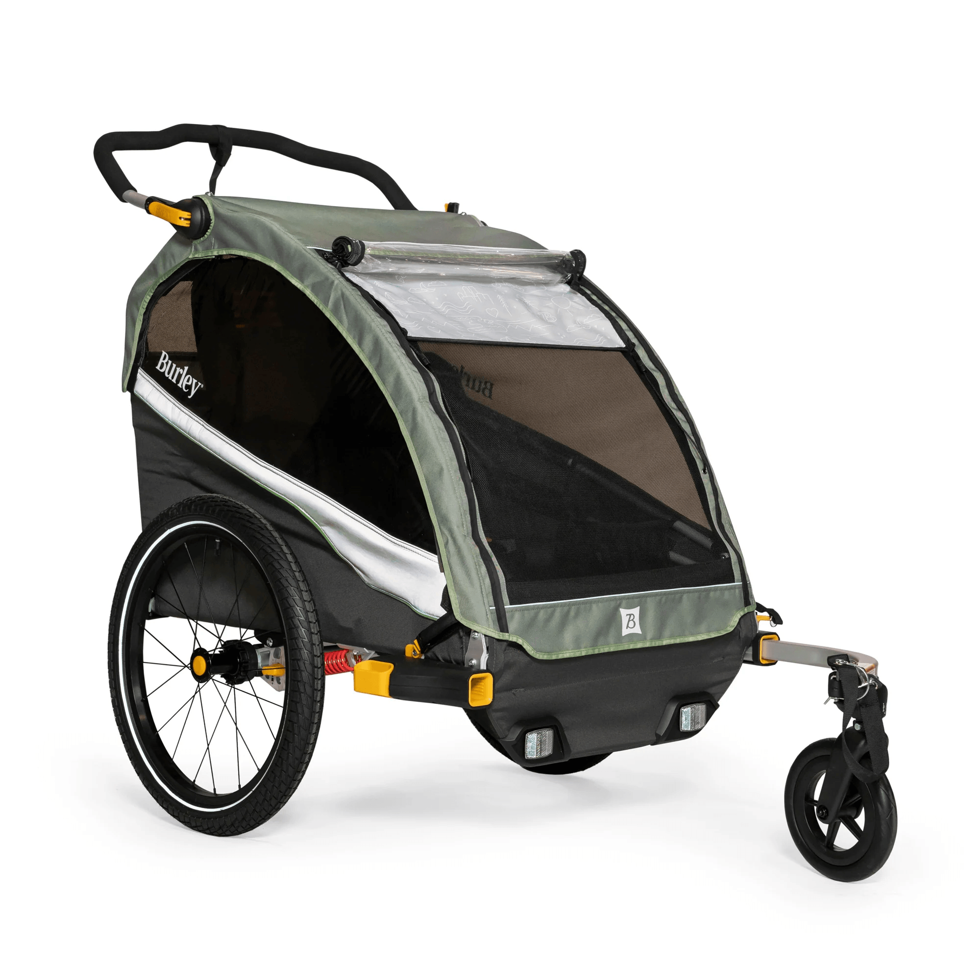 Burley Bee Trailer Bicycle Stroller Trailer Burley D'Lite X Double
