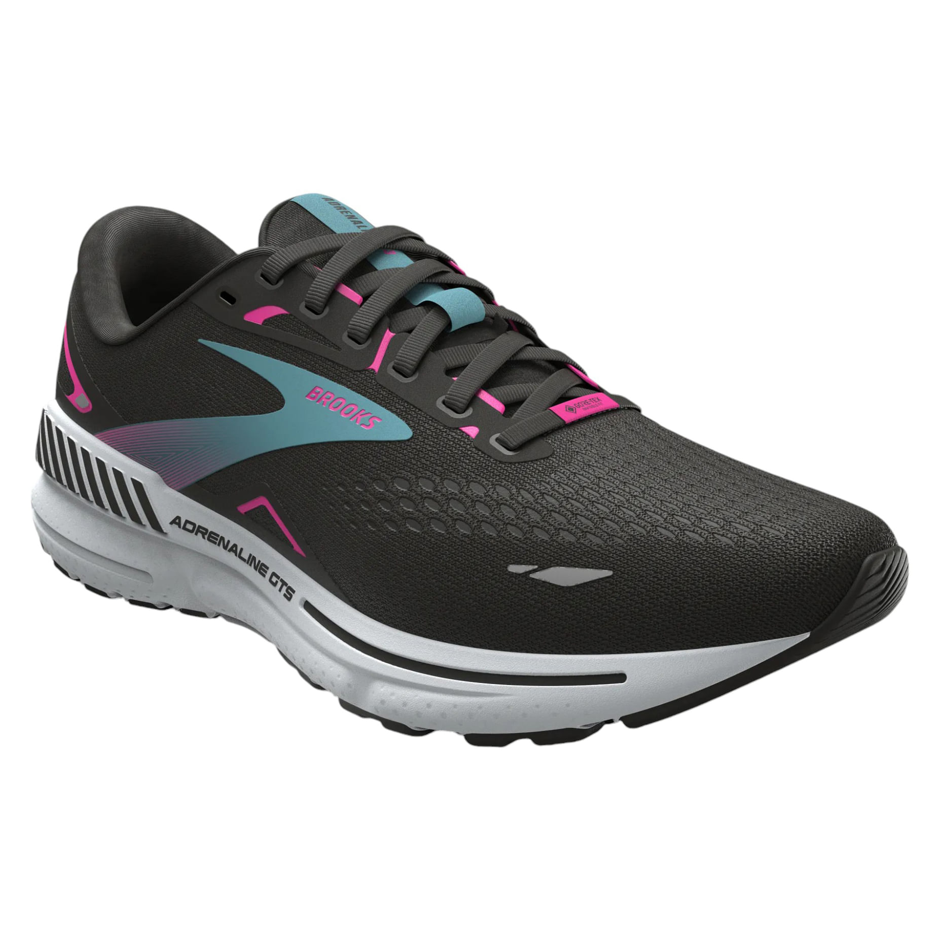 Brooks-Adrenaline-GTS-23-GTX-Shoe-Black---Knockout-Pink---Aqua