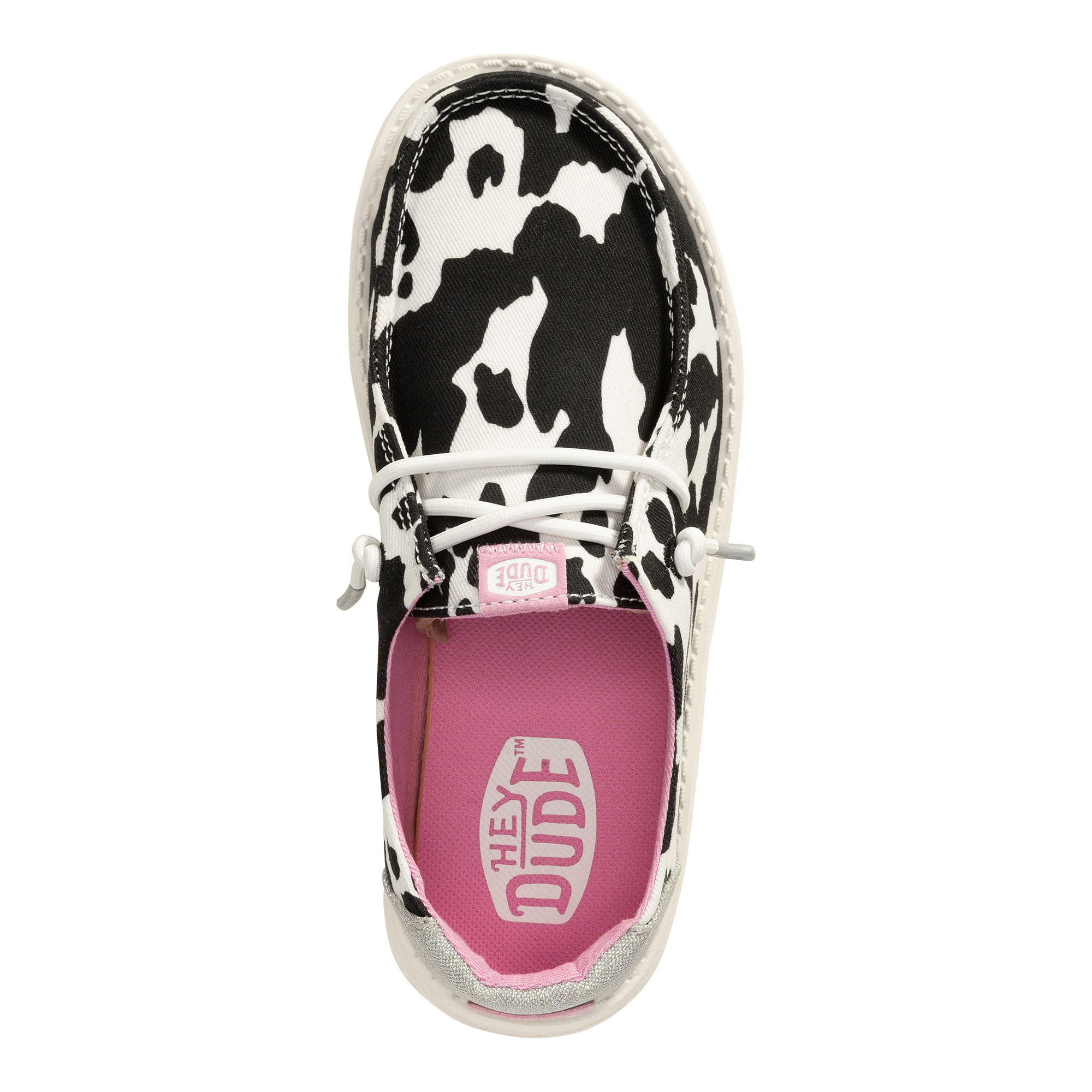 HEYDUD-SHOE-WENDY-COWGIRL-SPARKLE-YTH-Black---White