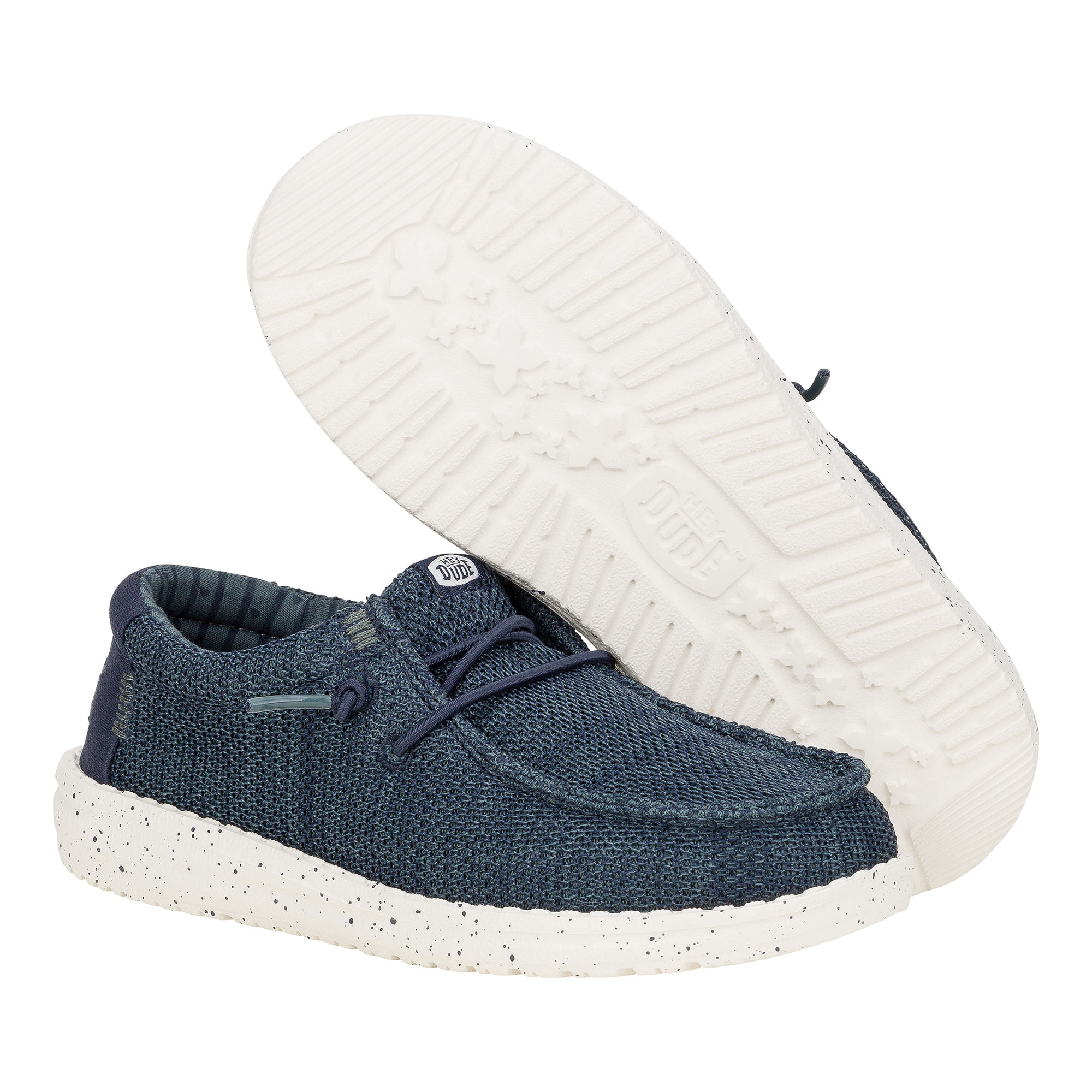 HEYDUD-SHOE-WALLY-STRETCH-MESH-YTH-Navy