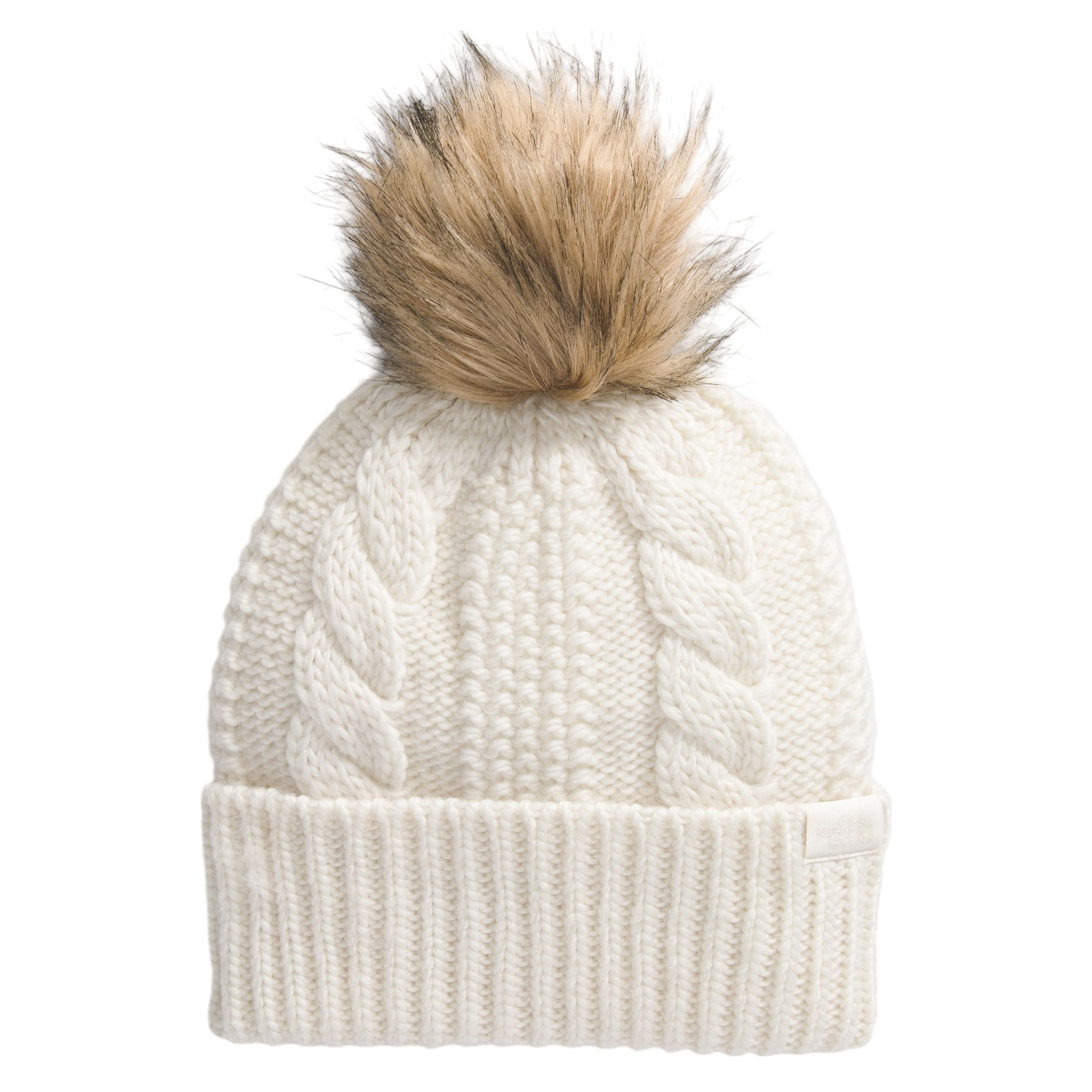 The-North-Face-Oh-Mega-Fur-Pom-Beanie---Women-s-White-Dune
