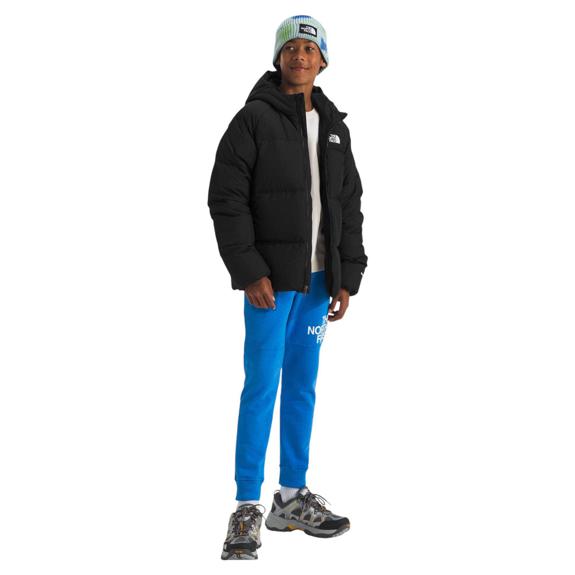 The-North-Face-Down-Hooded-Jacket---Boys--TNF-Black