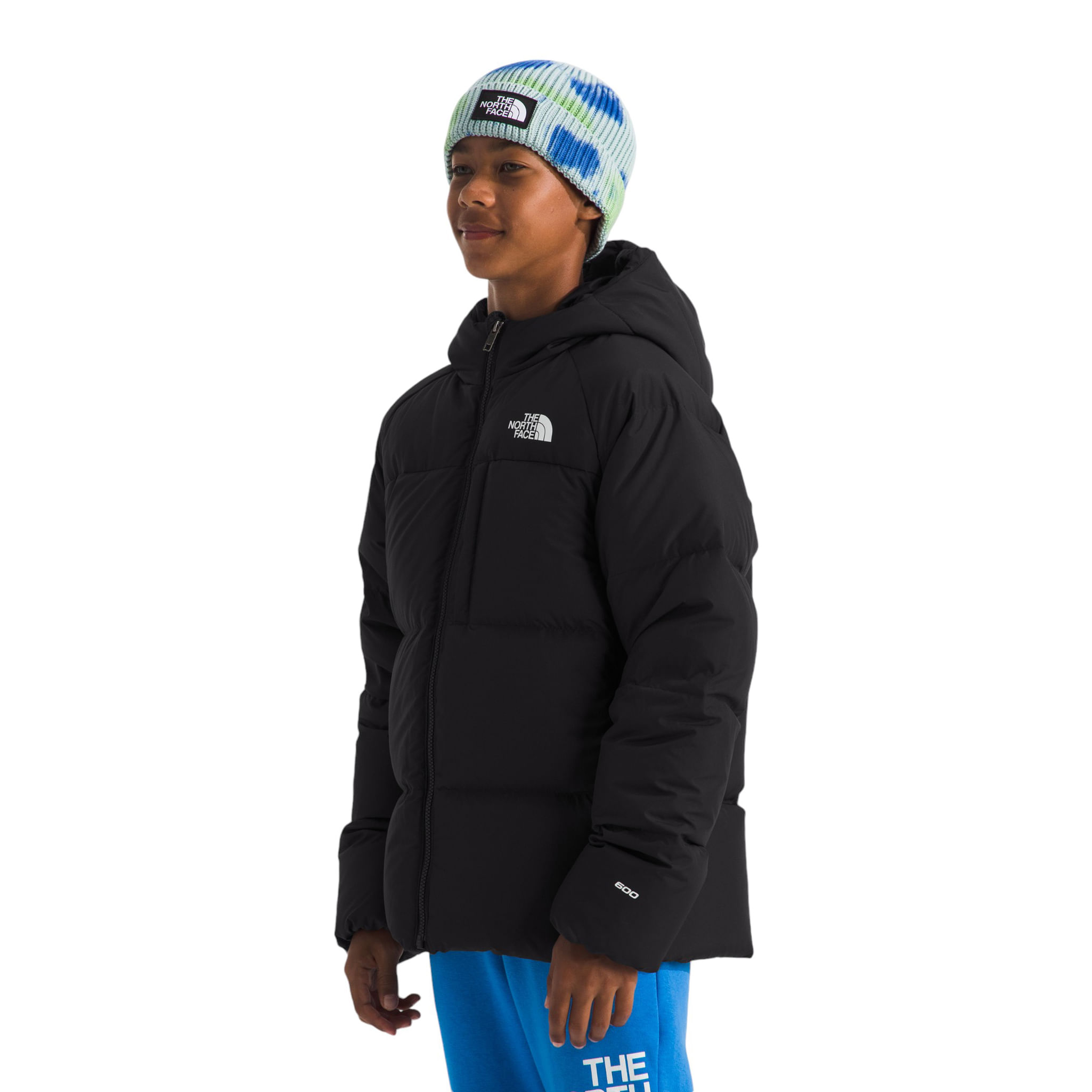 The-North-Face-Down-Hooded-Jacket---Boys--TNF-Black