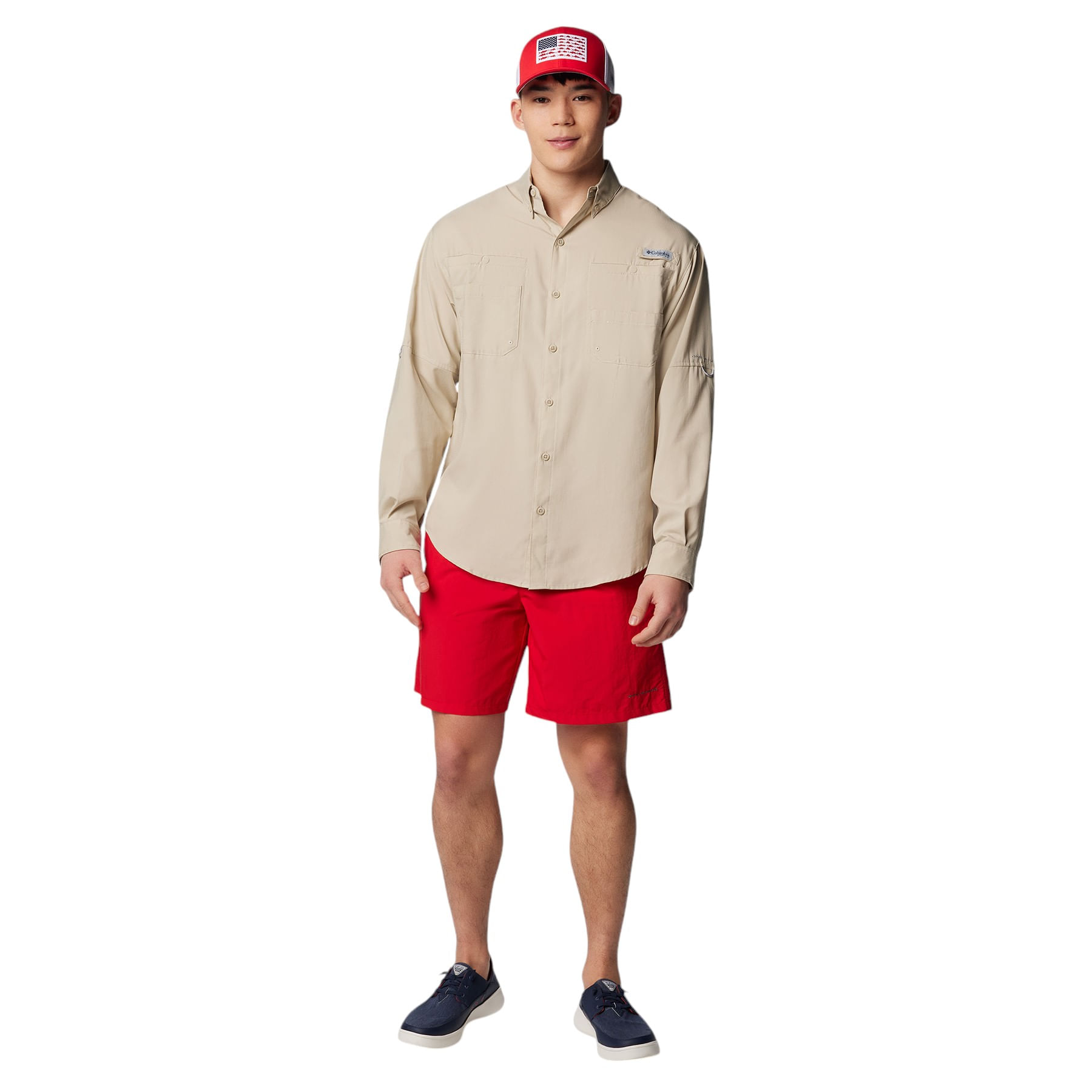 Columbia-PFG-Tamiami-II-Long-Sleeve-Shirt---Men-s-fossil