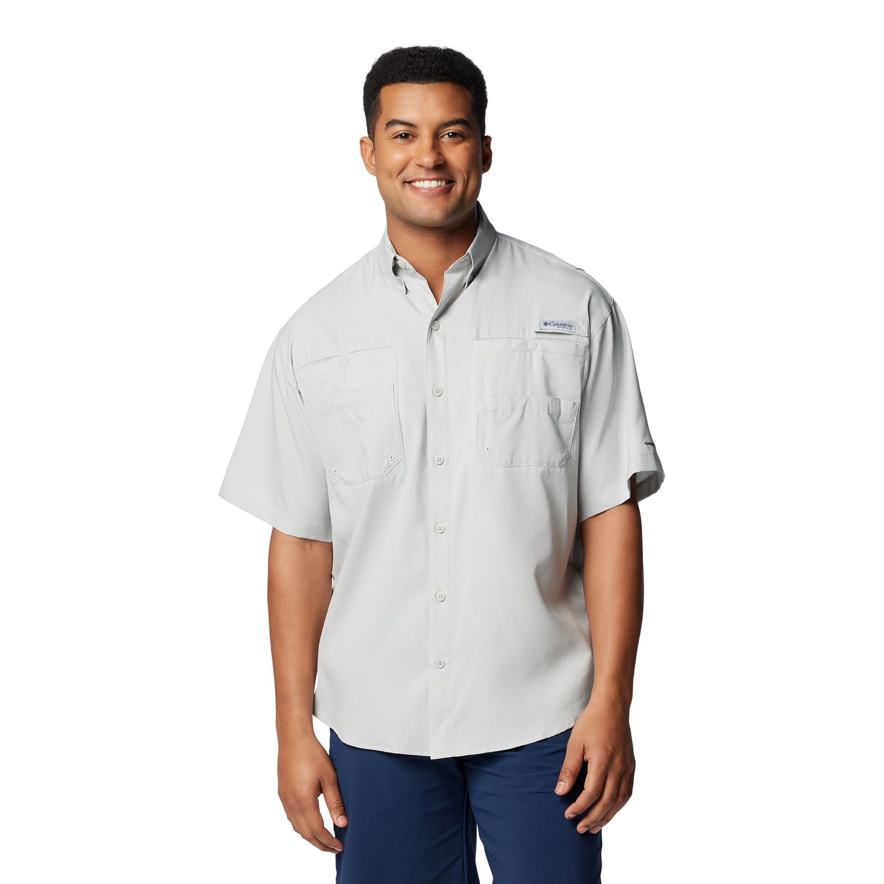 Columbia-Tamiami-II-Short-Sleeve-Shirt---Men-s-Cool-Grey