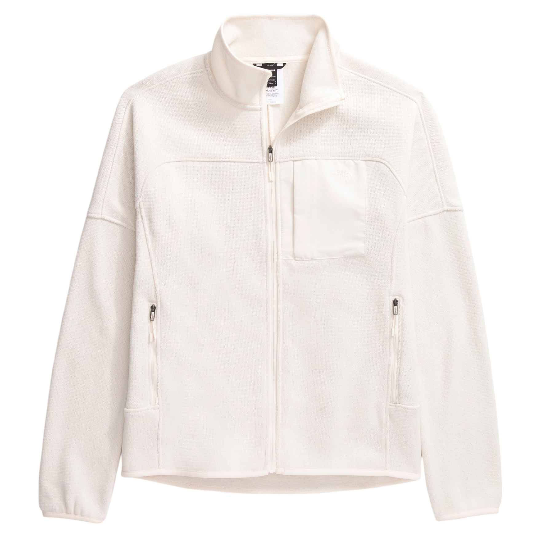 The-North-Face-Front-Range-Fleece-Jacket---Women-s-White-Dune-Heather
