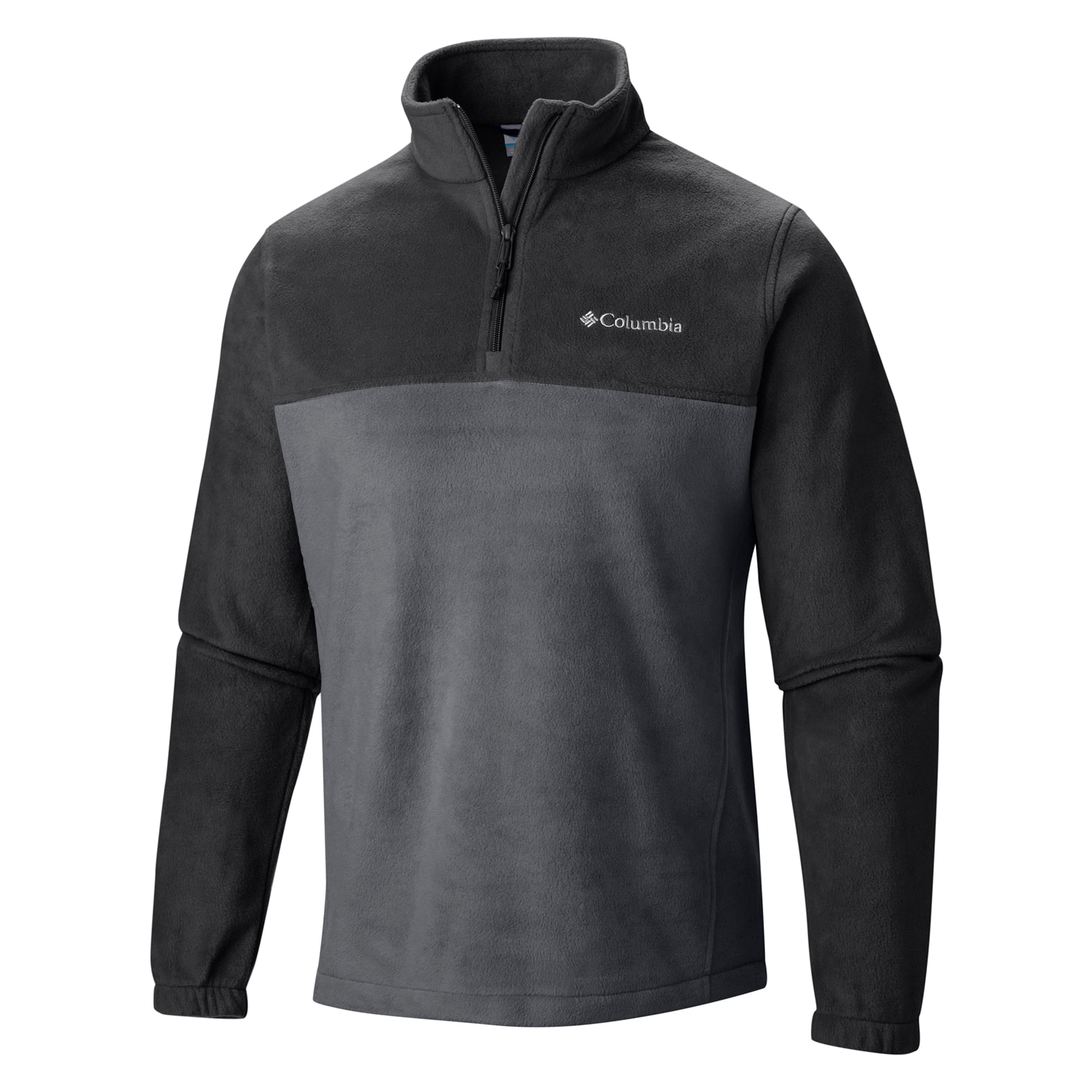 Columbia-Steens-Mountain-Half-Zip-Fleece-Pullover---Men-s-Black---Grill