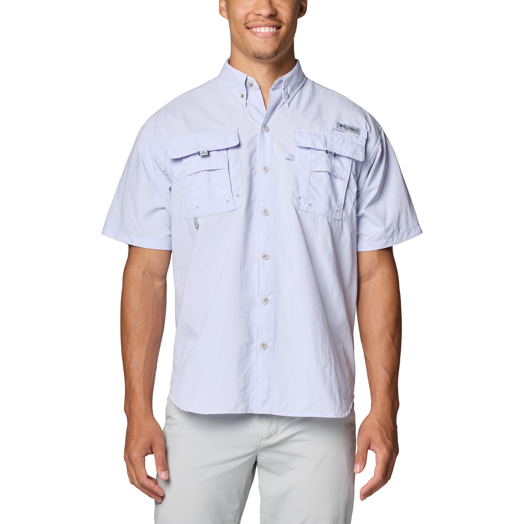 Columbia-PFG-Bahama-II-Short-Sleeve-Shirt---Men-s-Snowdrift