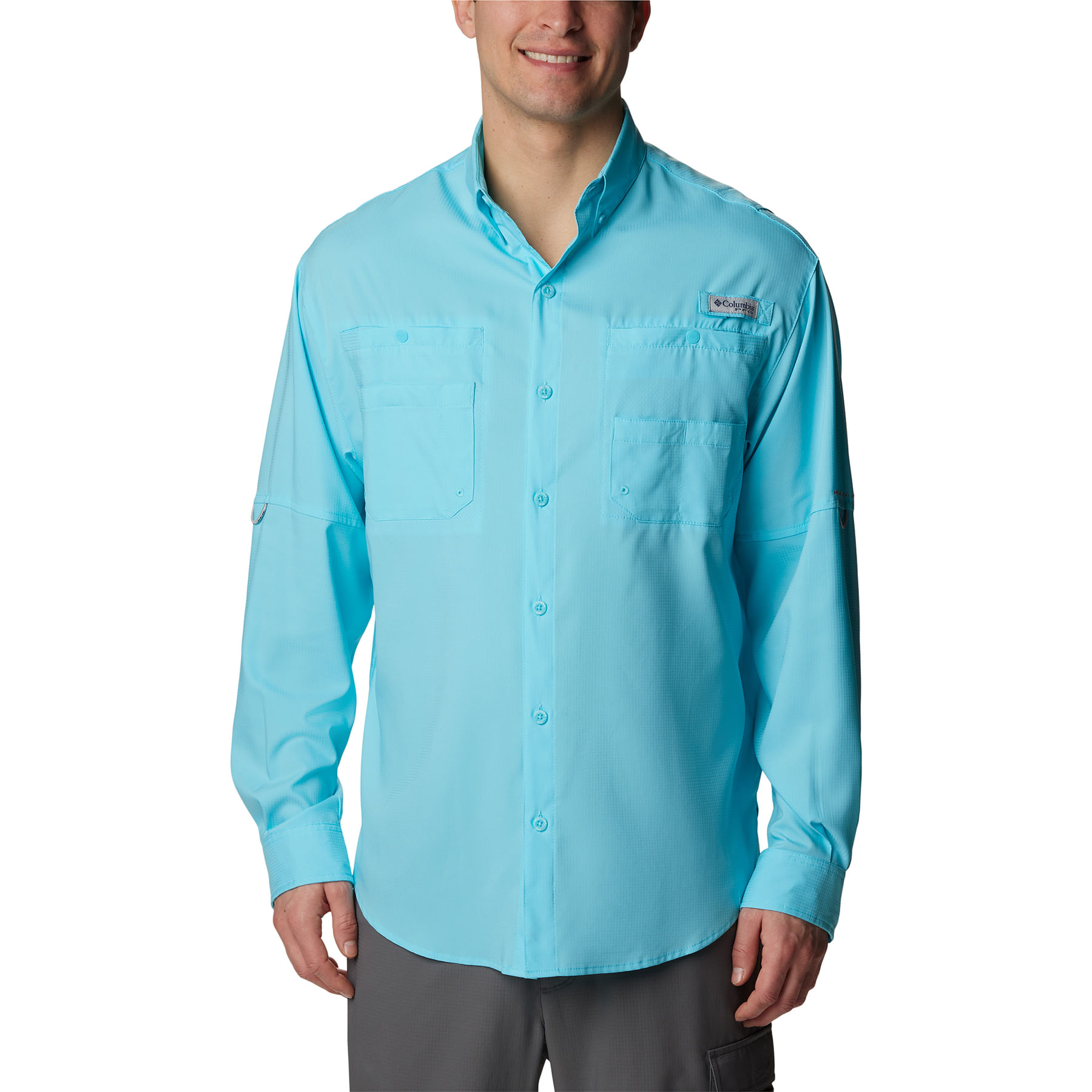 Columbia-PFG-Tamiami-II-Long-Sleeve-Shirt---Men-s-Opal-Blue
