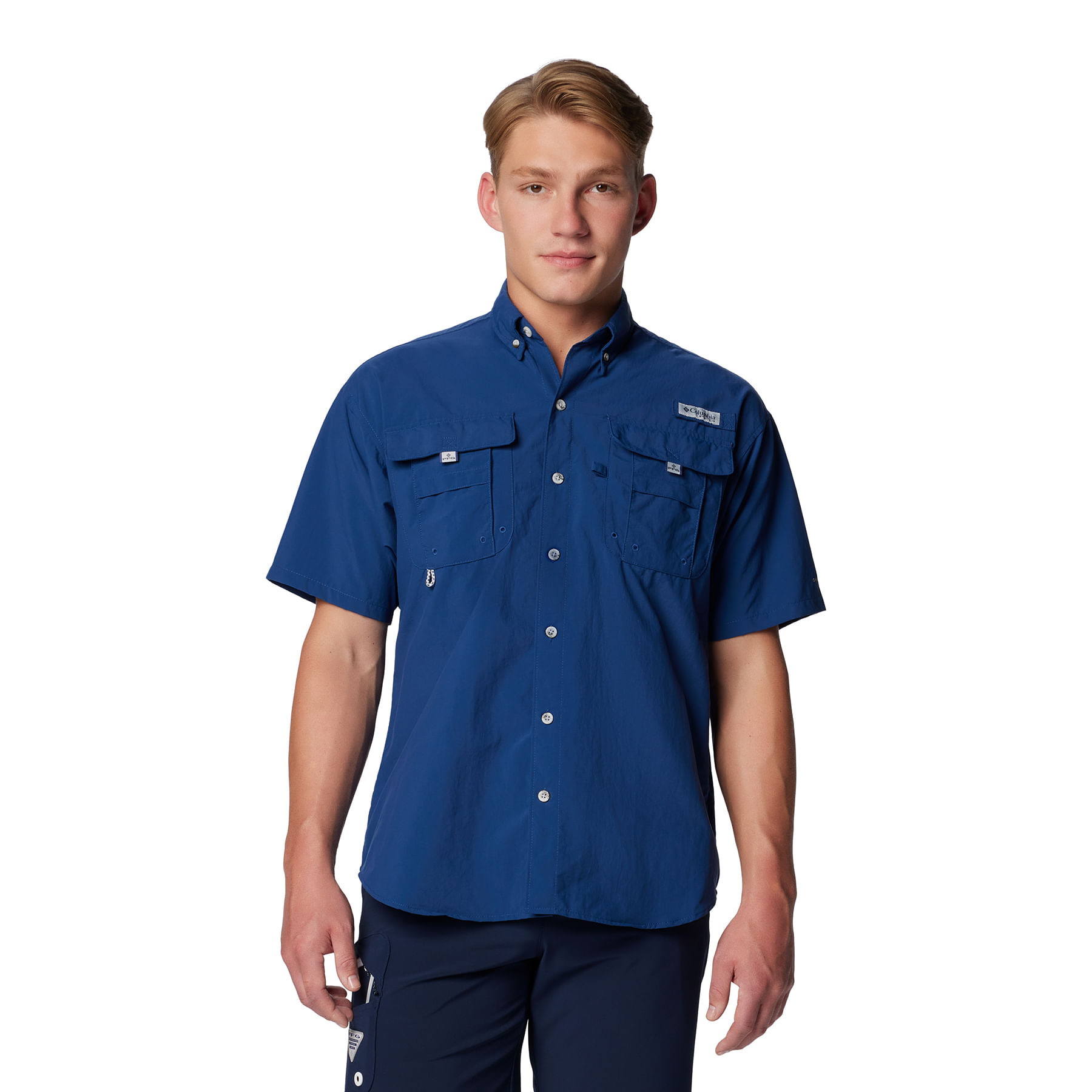 Columbia-PFG-Bahama-II-Short-Sleeve-Shirt---Men-s-Carbon