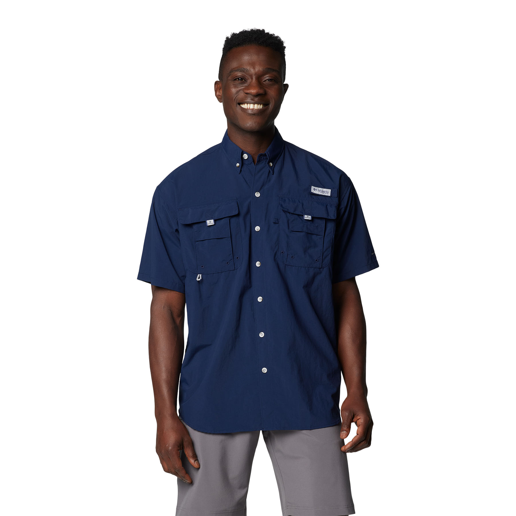 Columbia-PFG-Bahama-II-Short-Sleeve-Shirt---Men-s-Collegiate-Navy