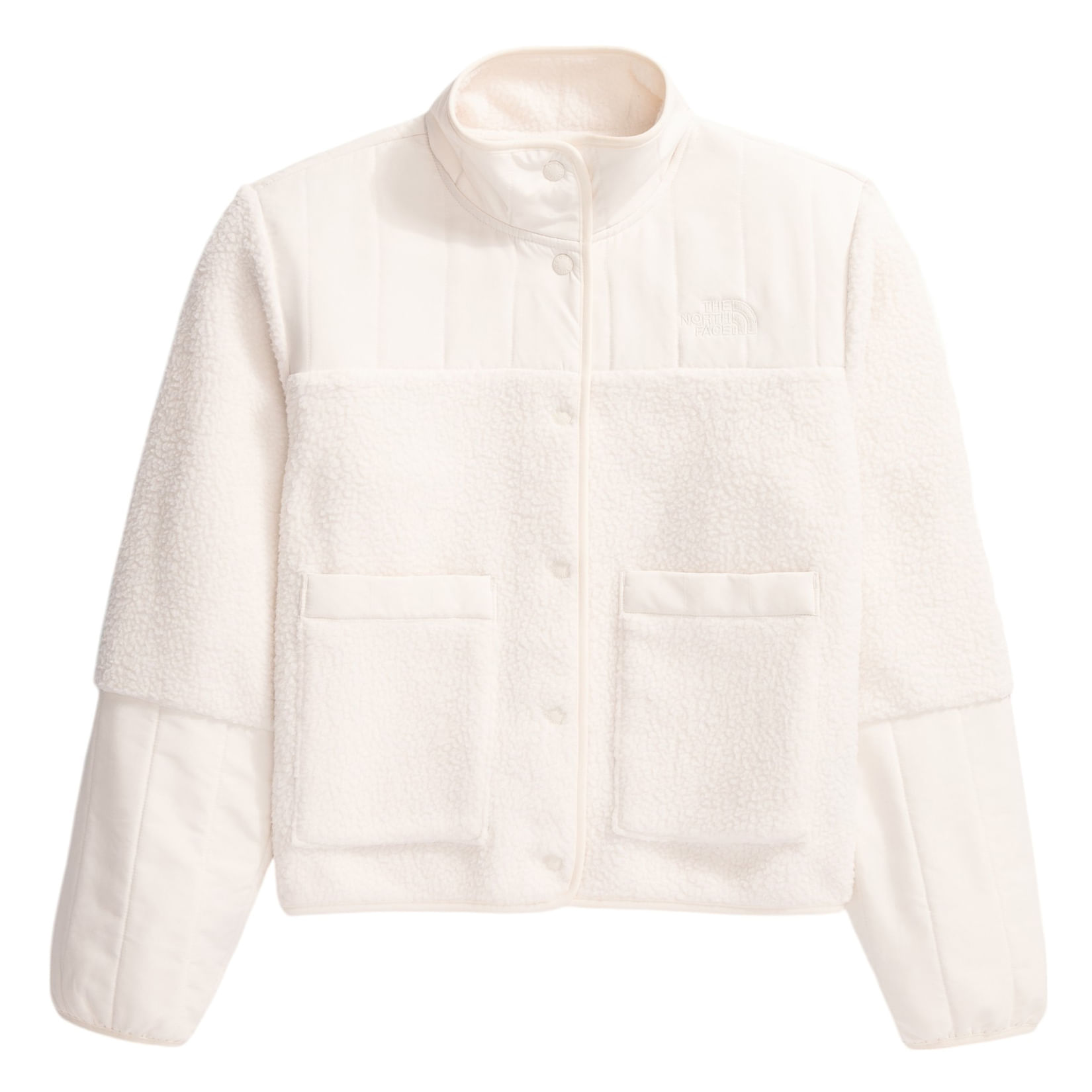 The-North-Face-Cragmont-Fleece-Jacket---Women-s-White-Dune