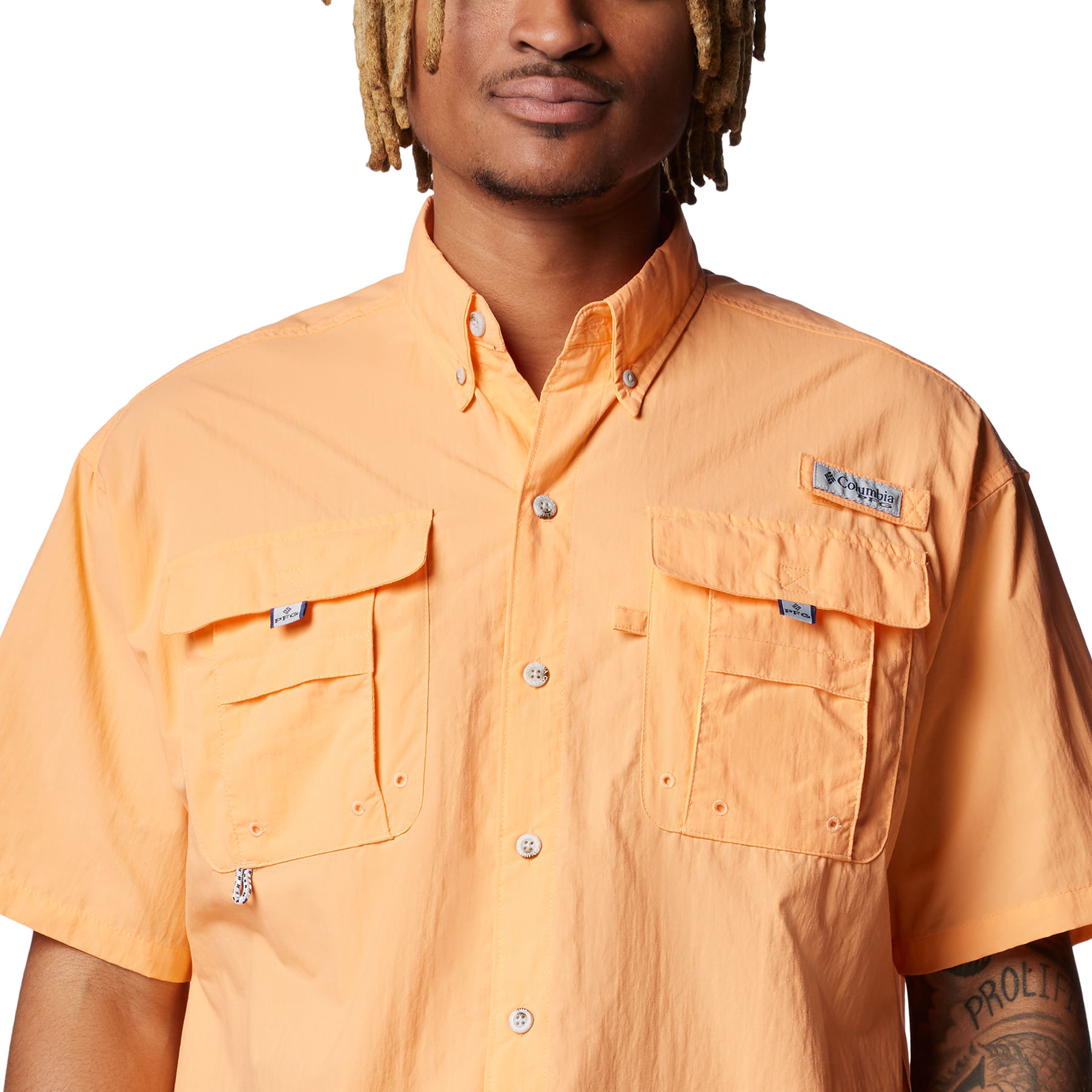 Columbia-PFG-Bahama-II-Short-Sleeve-Shirt---Men-s-Bright-Nectar