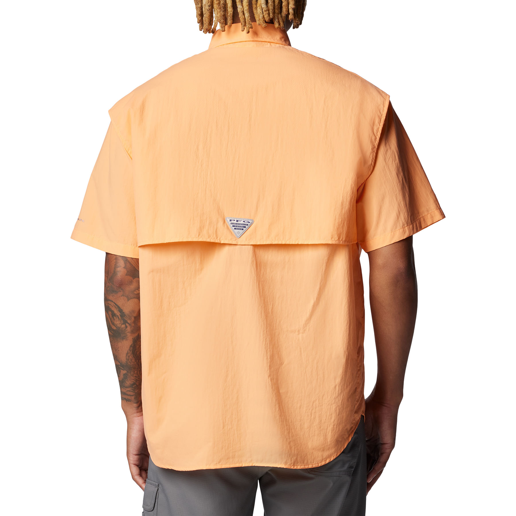 Columbia-PFG-Bahama-II-Short-Sleeve-Shirt---Men-s-Bright-Nectar