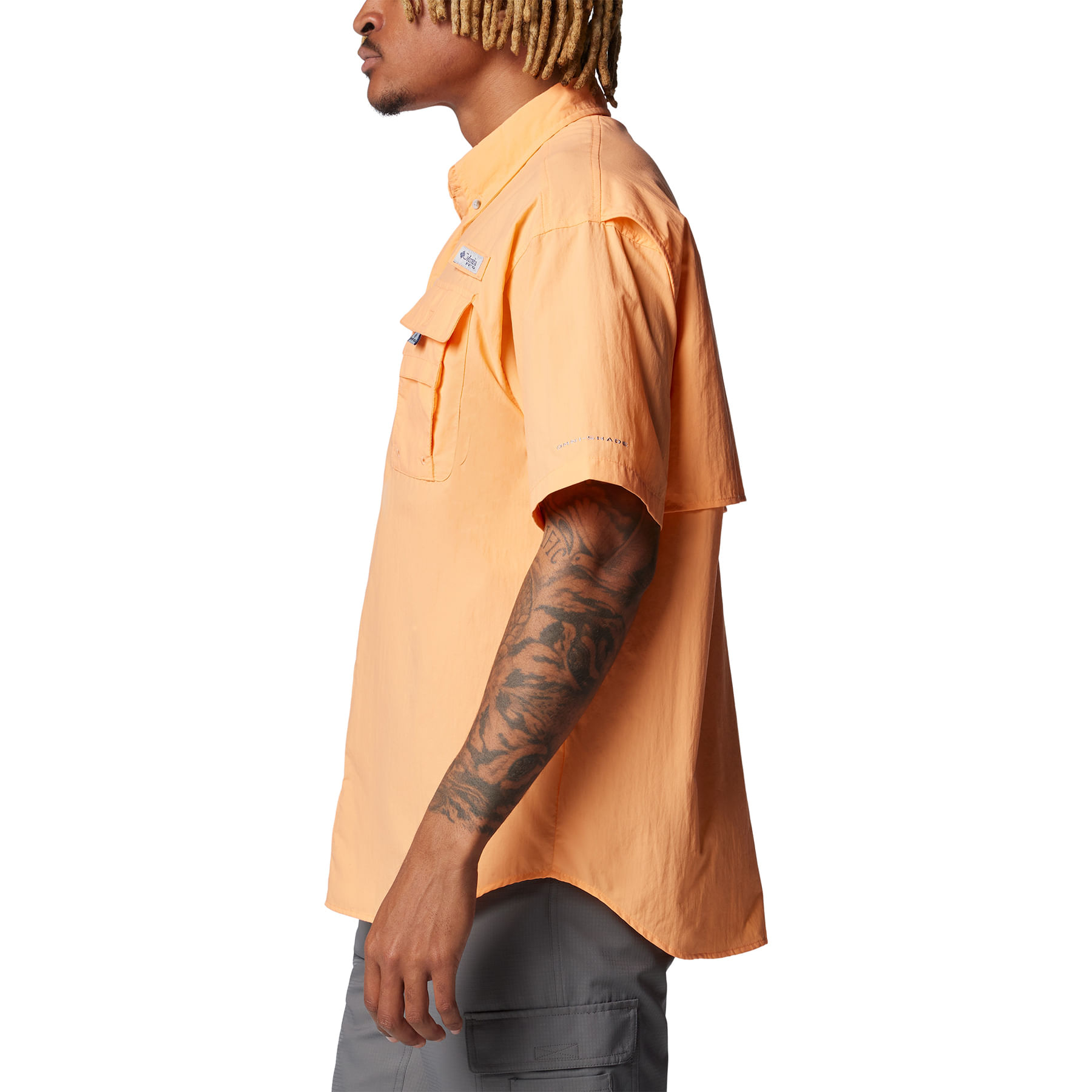 Columbia-PFG-Bahama-II-Short-Sleeve-Shirt---Men-s-Bright-Nectar