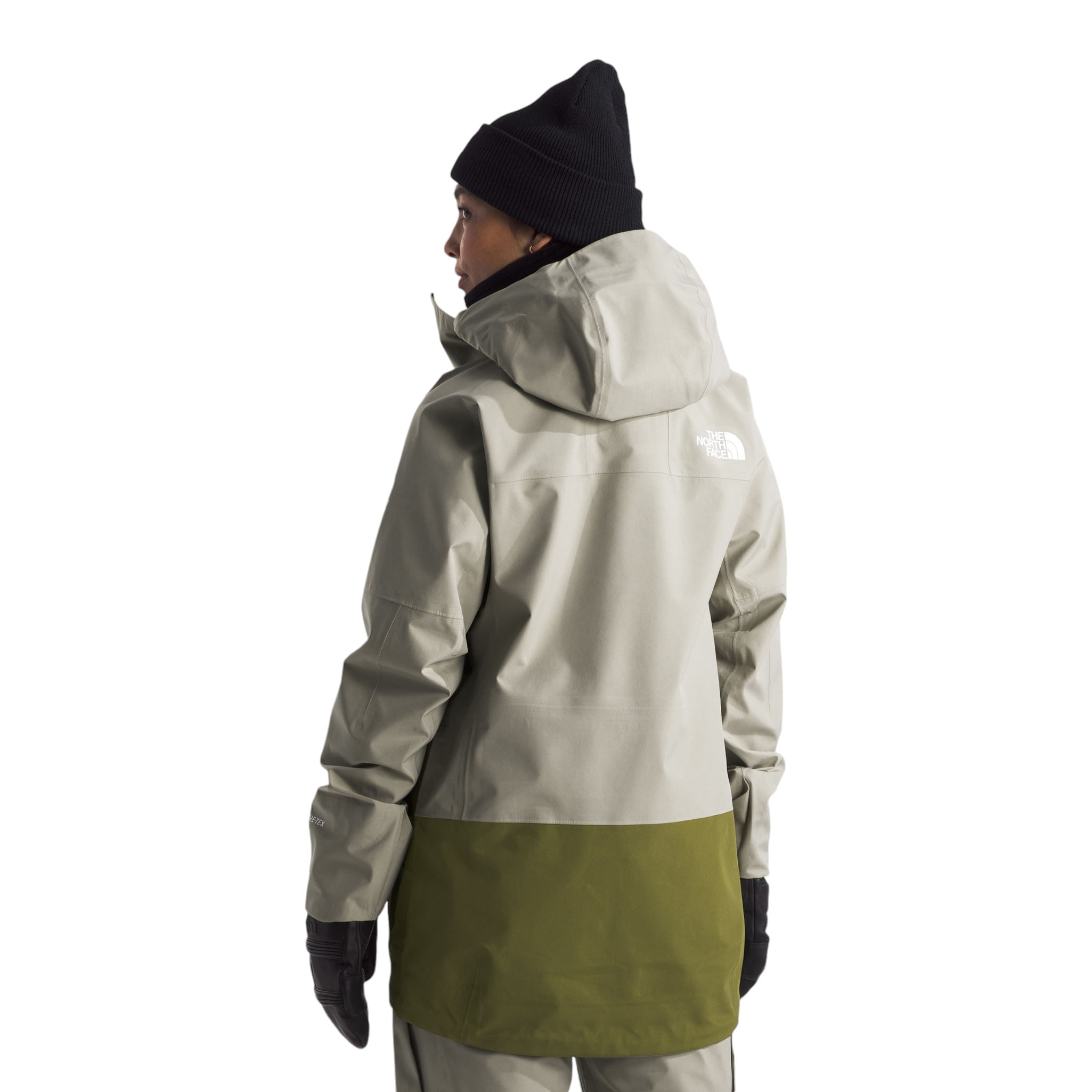 The-North-Face-Summit-Series-Verbier-GORE-TEX-Jacket---Women-s-Clay-Grey---Forest-Olive