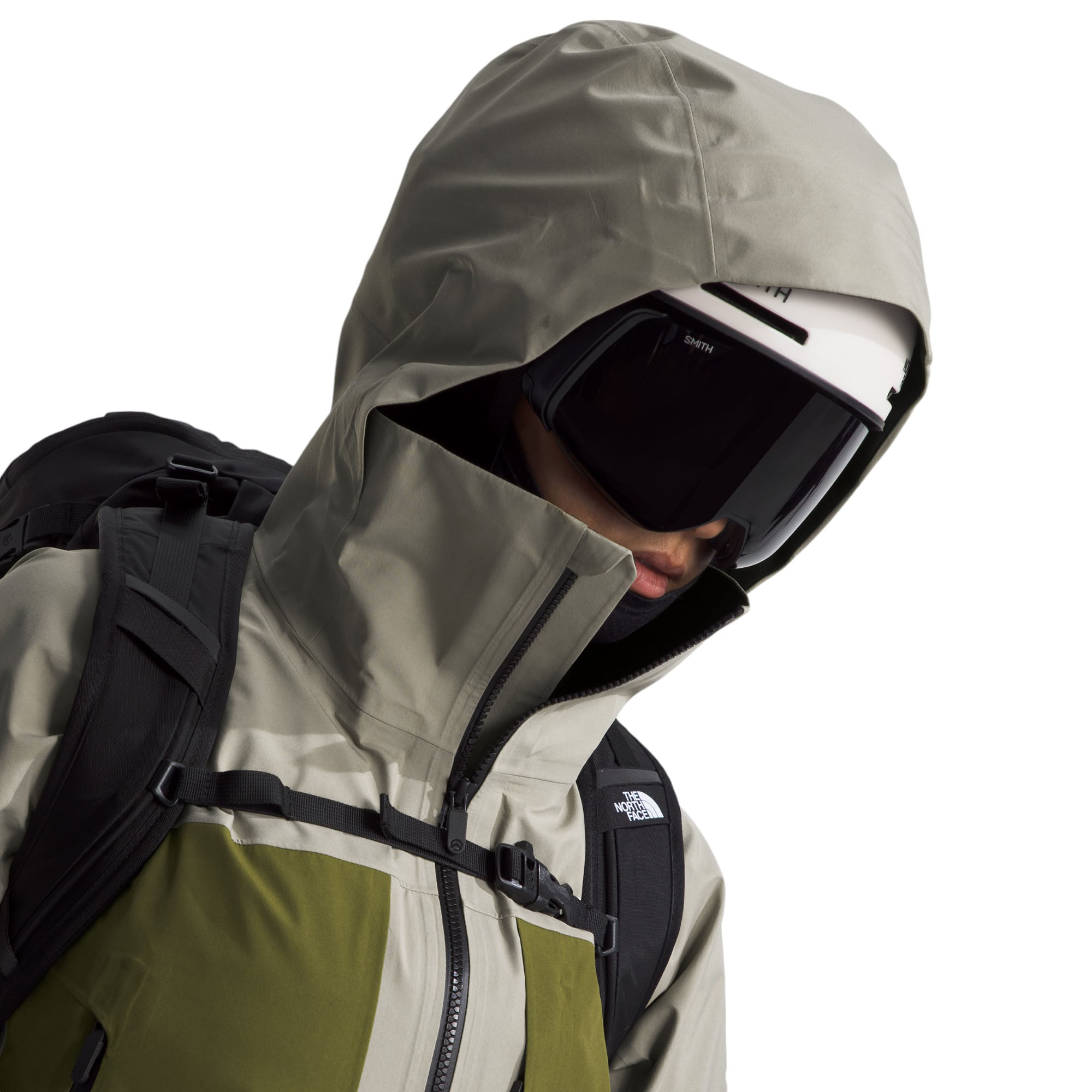 The-North-Face-Summit-Series-Verbier-GORE-TEX-Jacket---Women-s-Clay-Grey---Forest-Olive