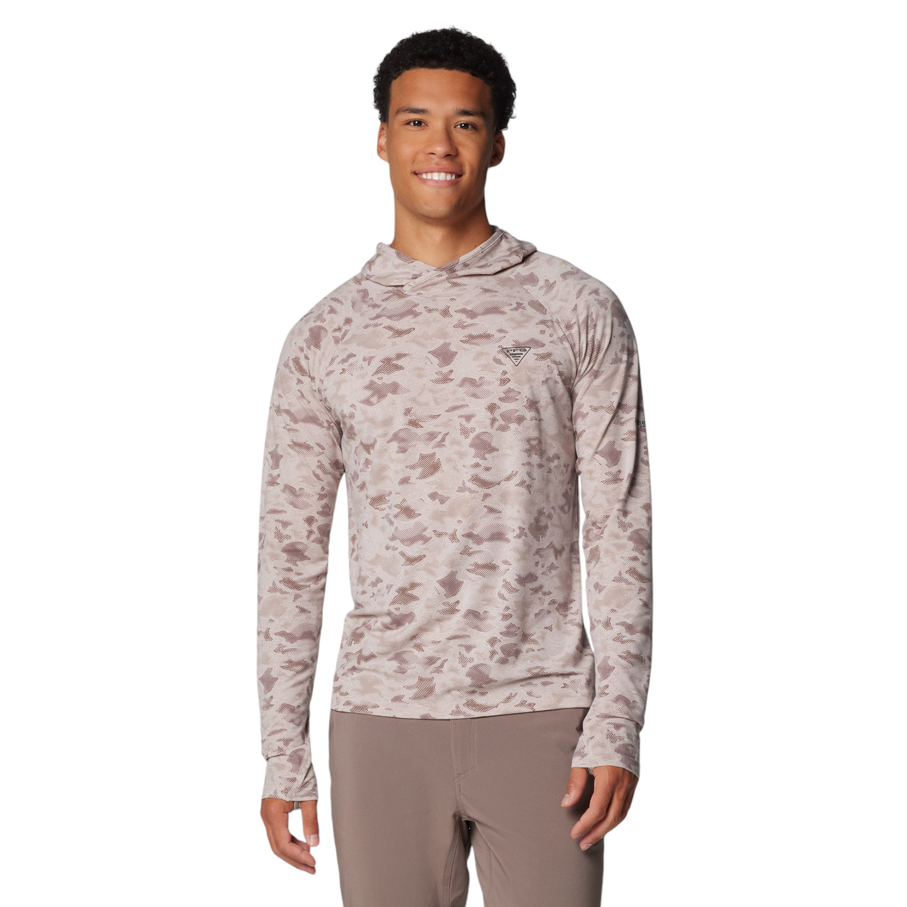 Columbia-PFG-Uncharted-Hoodie---Men-s-Crushed-Clay---Uncharted-Waters