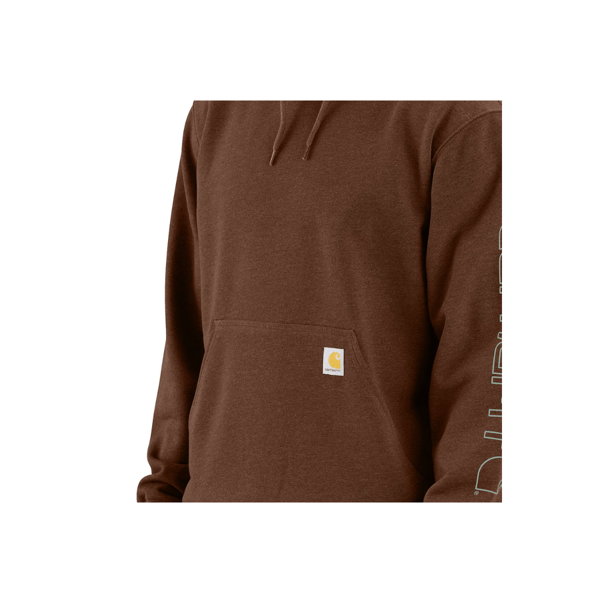 Carhartt-Loose-Fit-Midweight-Logo-Sleeve-Hoodie---Men-s-Mocha-Heather