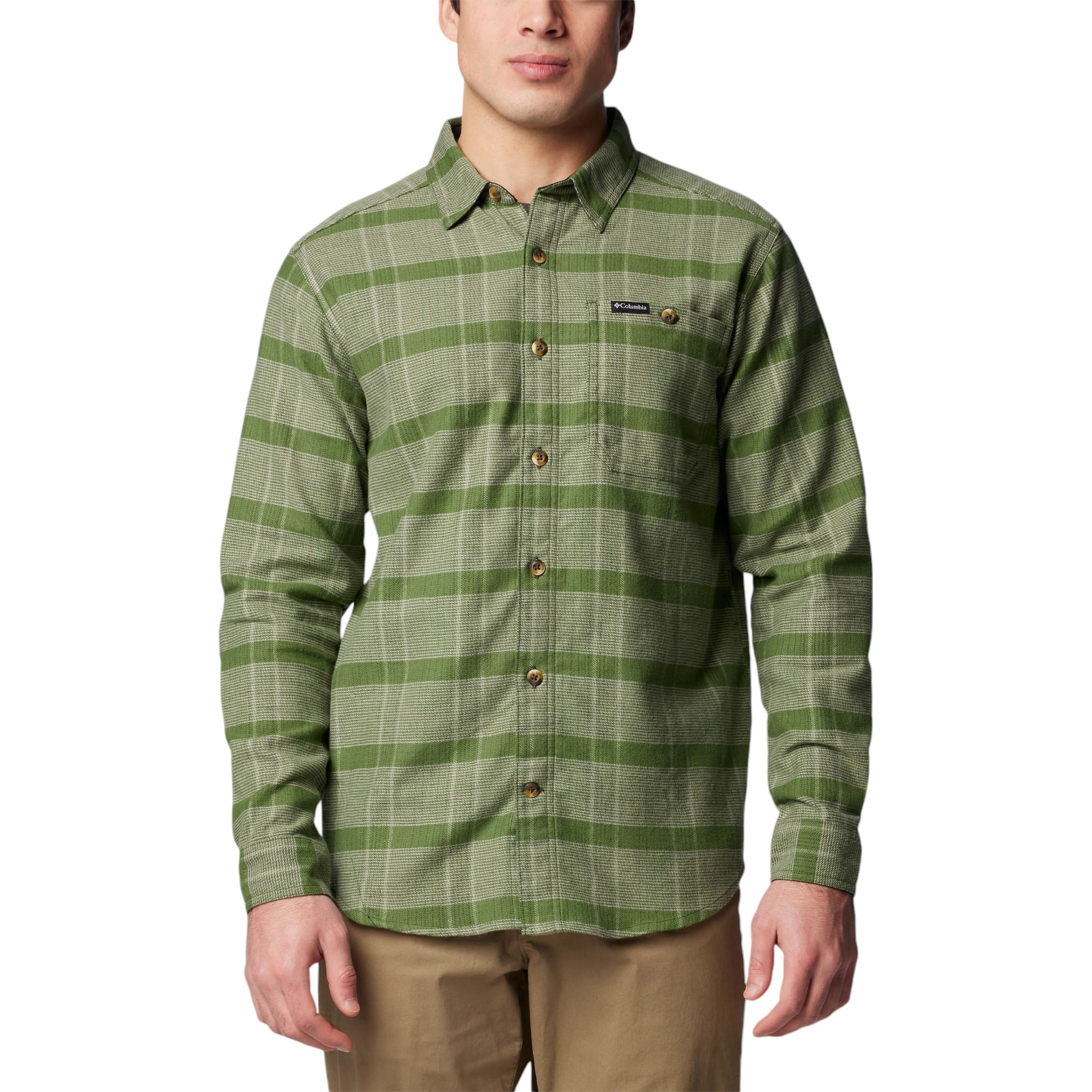 Columbia-Pitchstone-Heavyweight-Flannel-II-Long-Sleeve-Shirt---Men-s-Greenscape-Boro