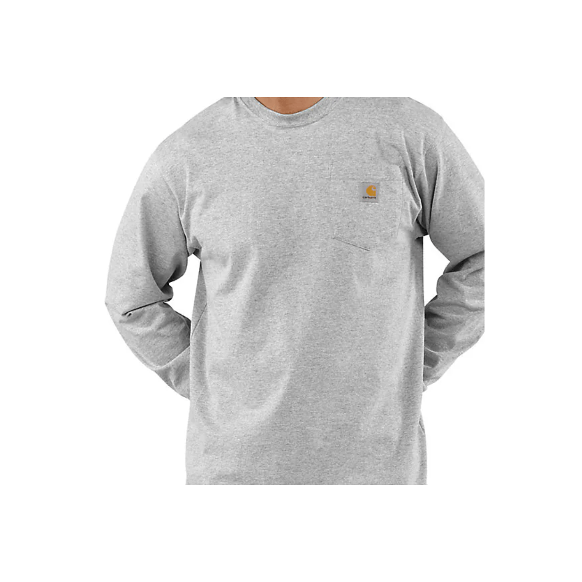 Carhartt Workwear Pocket Long-Sleeve T-Shirt - Men's - Heather Grey Regular XL – image 2 of 2