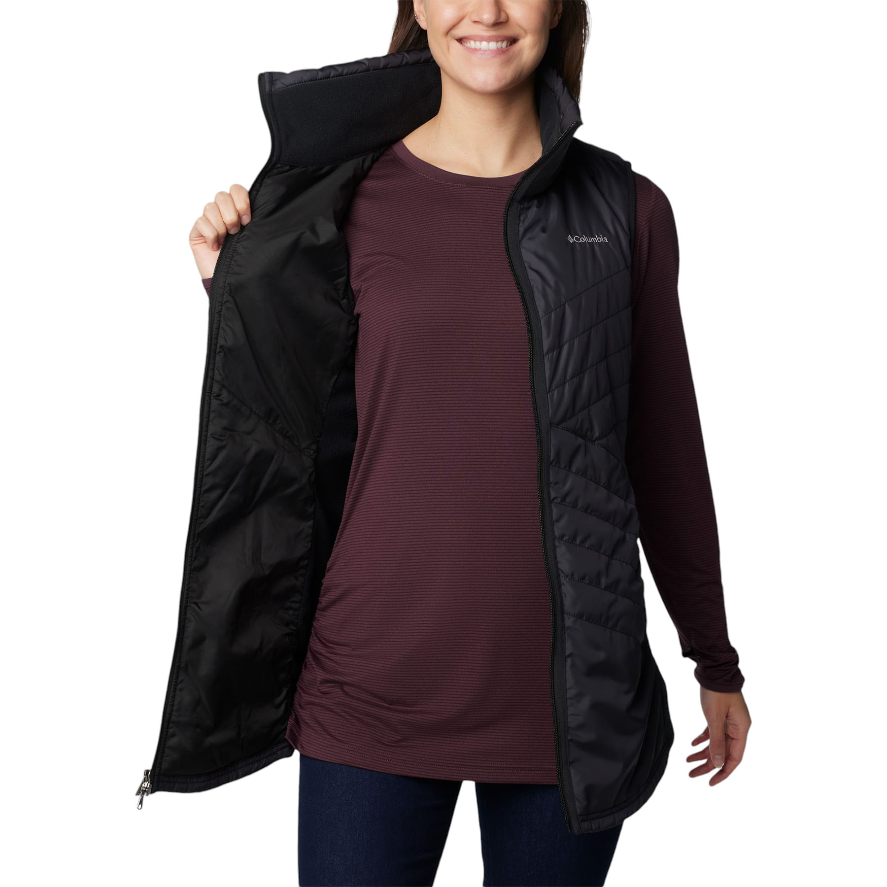 COLUMS-W-S-MIX-IT-AROUND-LONG-VEST-II-Black
