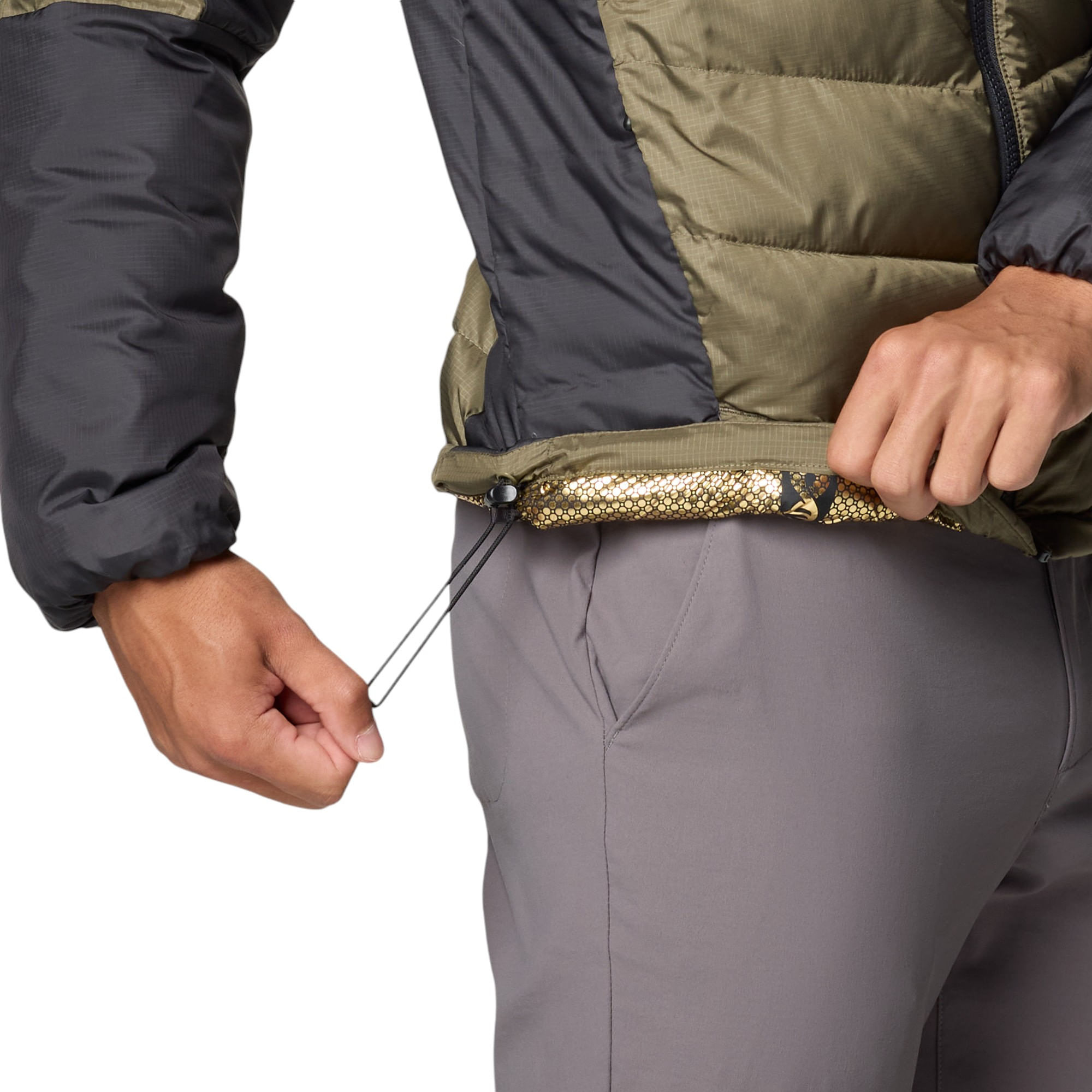 COLUMS-M-S-LABYRINTH-LOOP-II-HOODED-JKT-Stone-Green---Shark