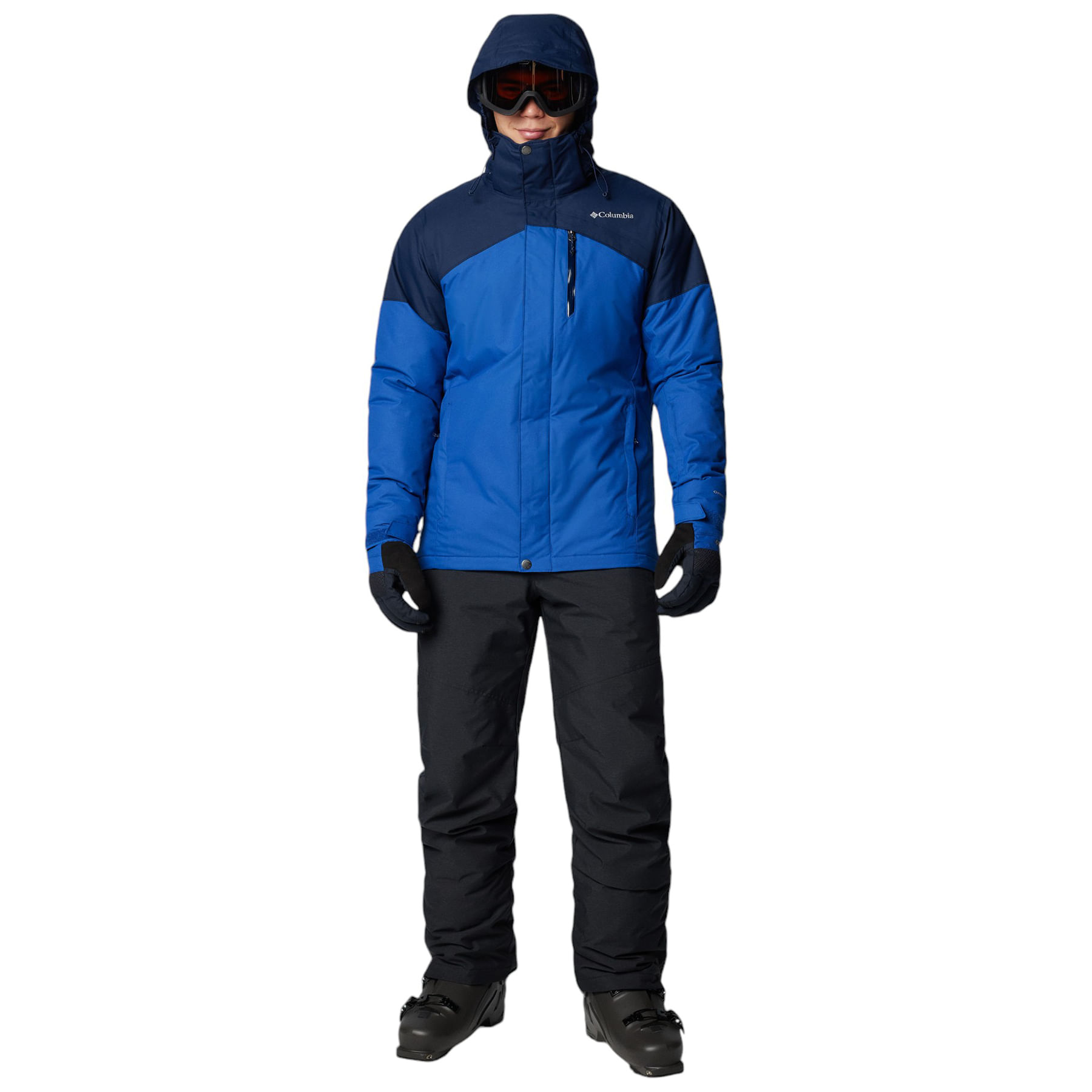 スキー Columbia L Columbia Jacket Kids 14/16 Youth L Winter Fire Ridge Ski Hooded