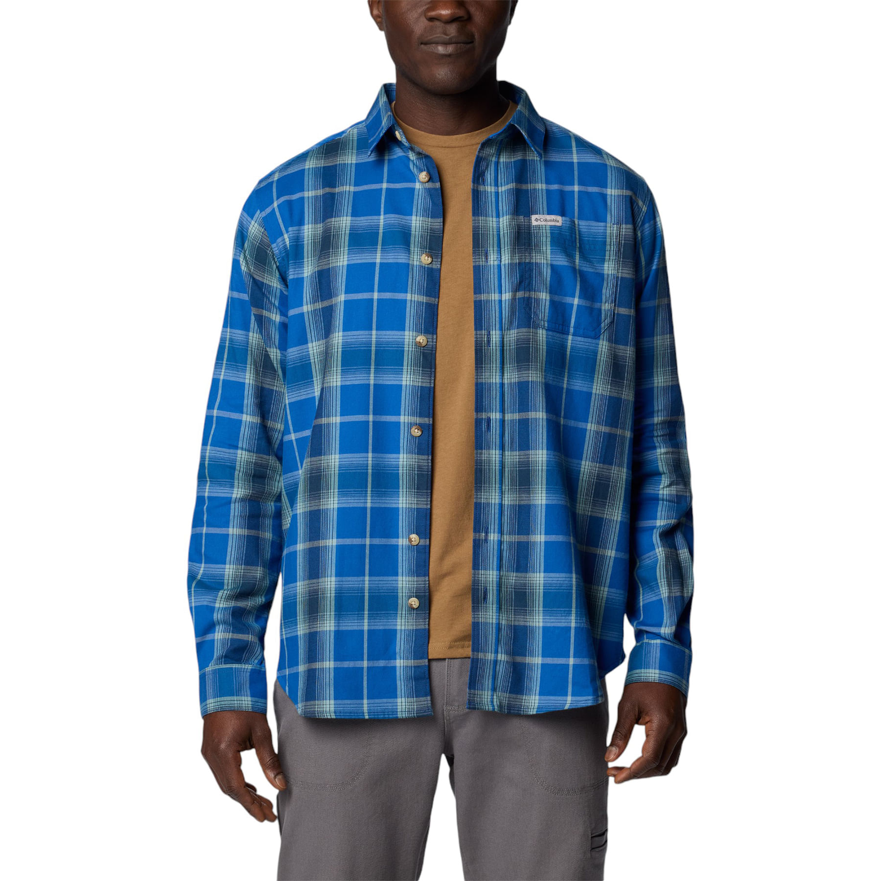 Columbia-Vapor-Ridge-III-Long-Sleeve-Shirt---Men-s-Mtn-Blue-Tartan