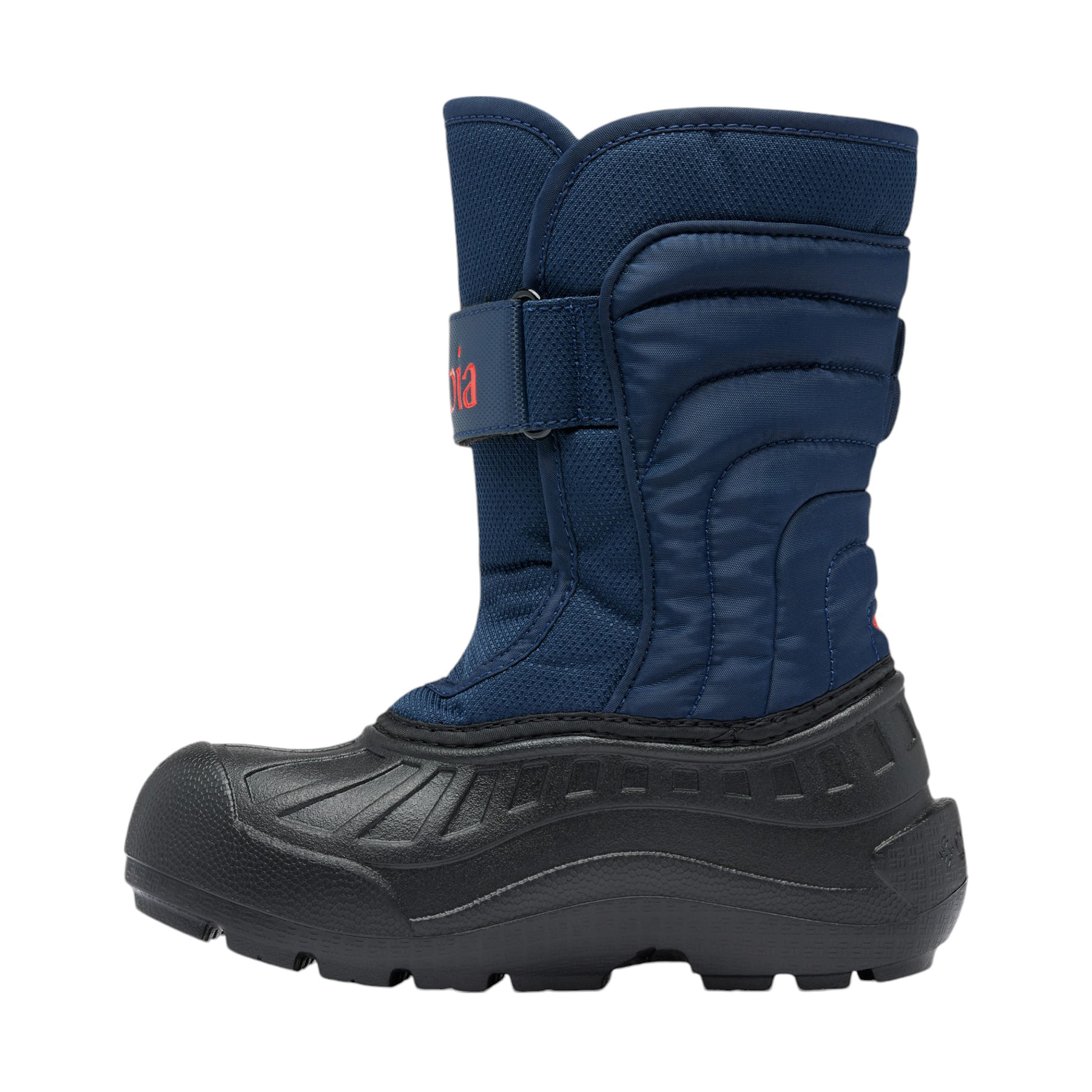 COLUMF-YTH-BOOT-POWDERBUG-SNOWLITE-STRAP-Collegiate-Navy---Spicy