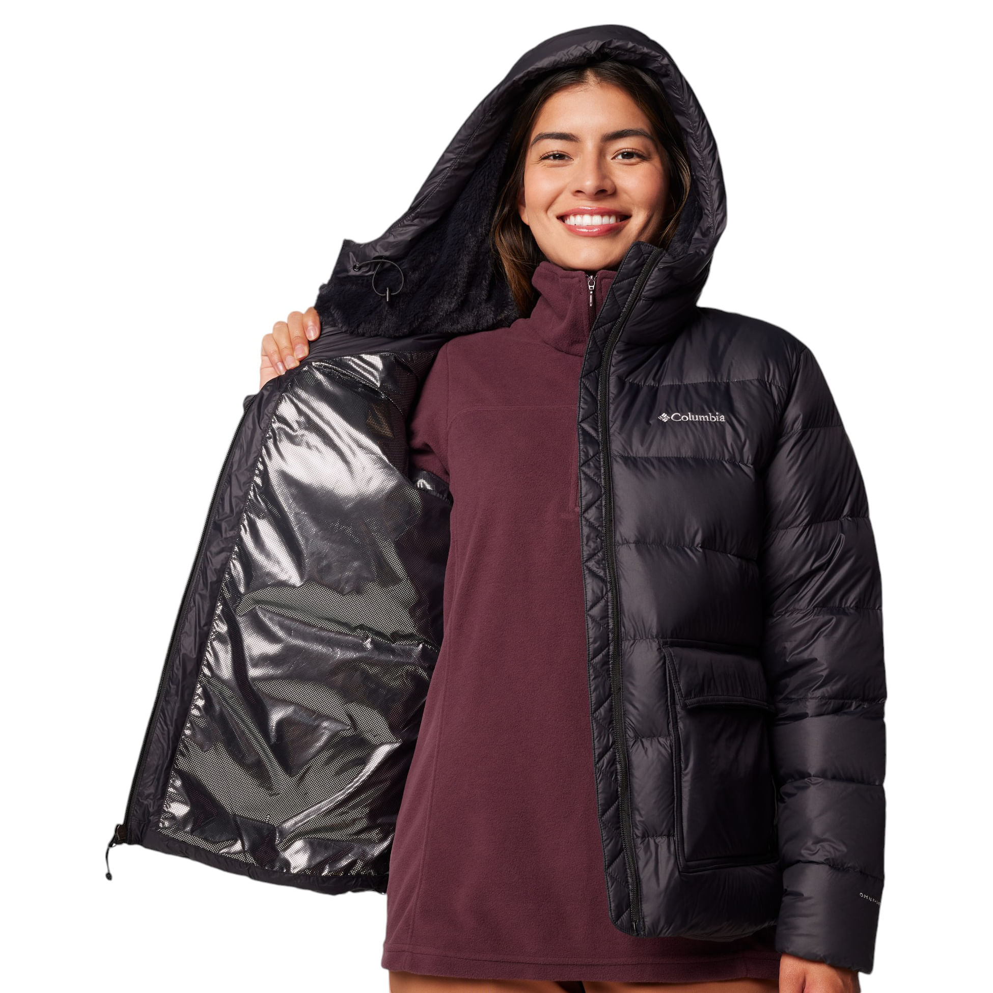 COLUMS-W-S-HARMONY-FALLS-HOODED-DOWN-JKT-Black