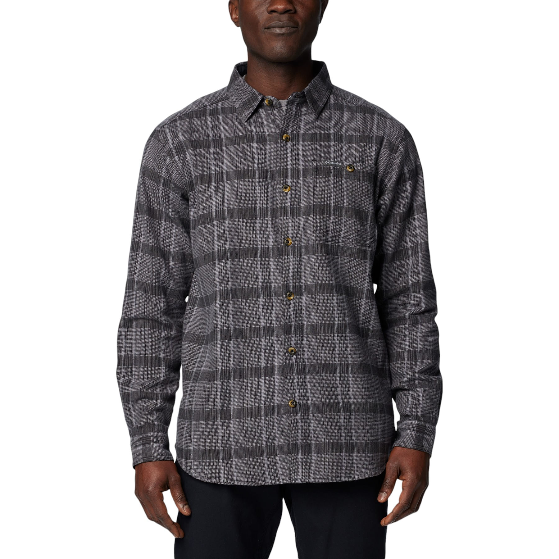 Columbia-Pitchstone-Heavyweight-Flannel-II-Long-Sleeve-Shirt---Men-s-Black-Boro-Plaid