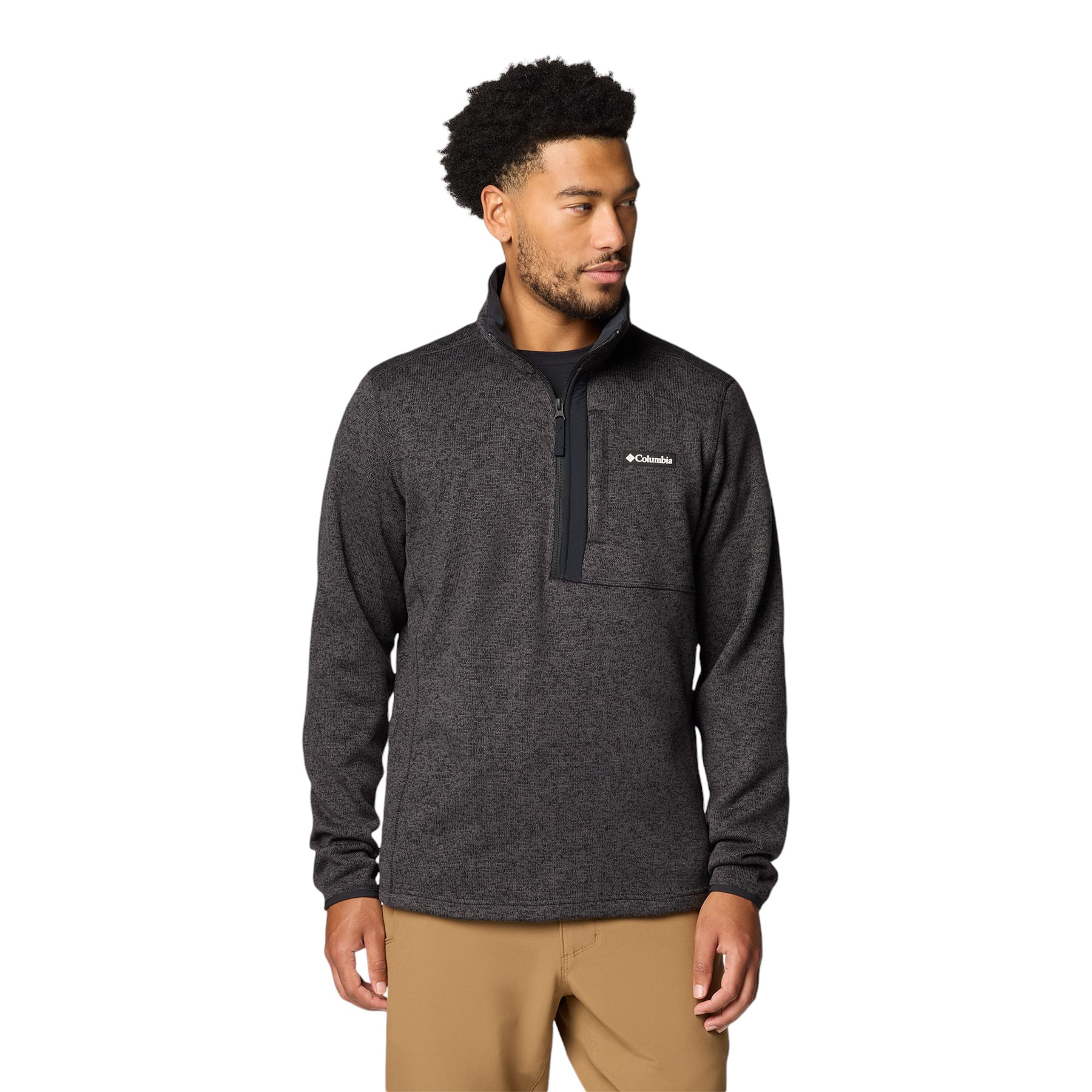 Columbia-Sweater-Weather-Half-Zip-Pullover---Men-s-Black-Heather